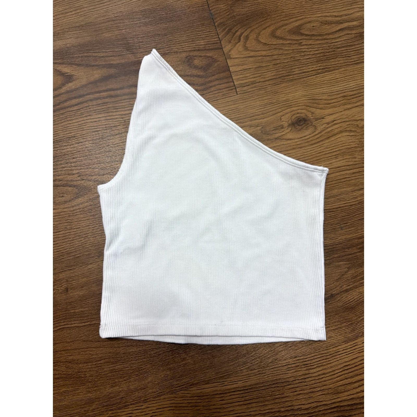 Abercrombie & Fitch Abercrombie & Fitch Women's Tank One Shoulder White Medium S Size S / US 4 / IT 40 - 3 Thumbnail