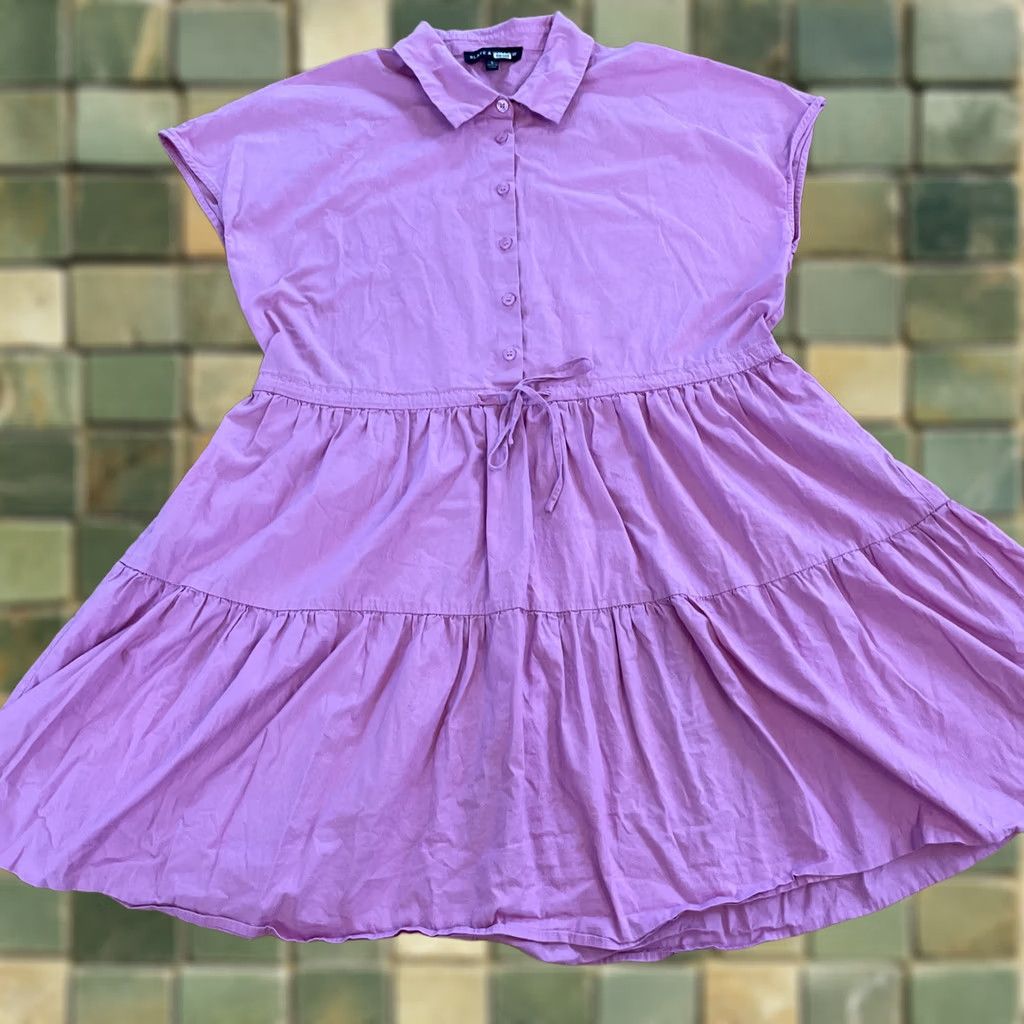 Vintage Slate & Willow Shirt Dress Endless Oversized Pink Sleeveless Button Up Drawstring L Women Size L / US 10 / IT 46 - 1 Thumbnail
