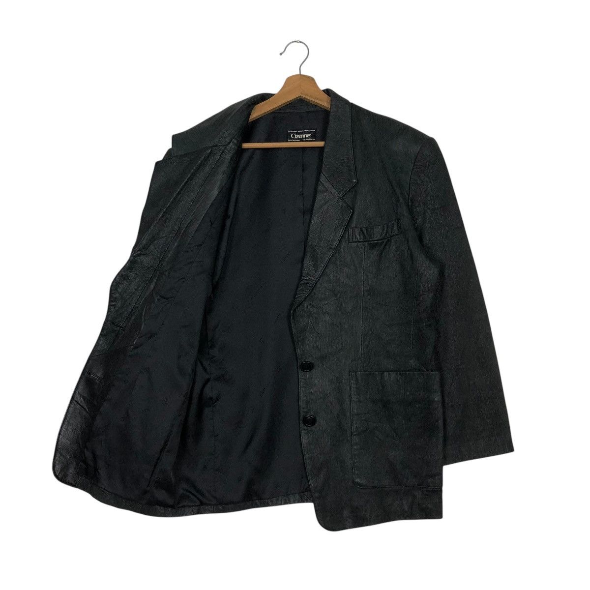 Japanese Brand 🔥VINTAGE LEATHER JACKET COATS CIZENNE ISSEY MIYAKE Size US M / EU 48-50 / 2 - 13 Thumbnail