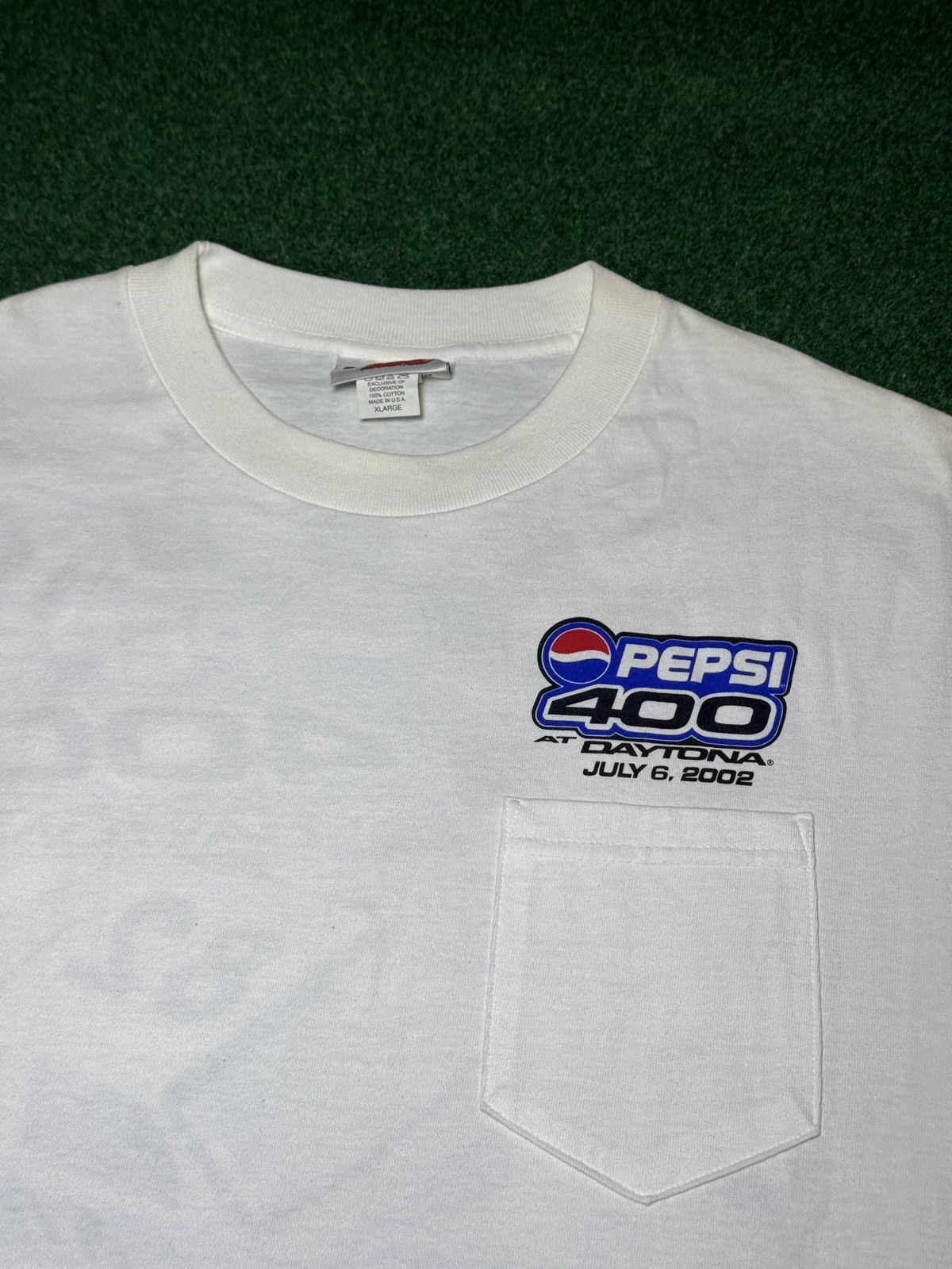 Pepsi Daytona 400 Pepsi Nascar Y2K Racing XL White T Shirt 23x32 Size US XL / EU 56 / 4 - 6 Thumbnail