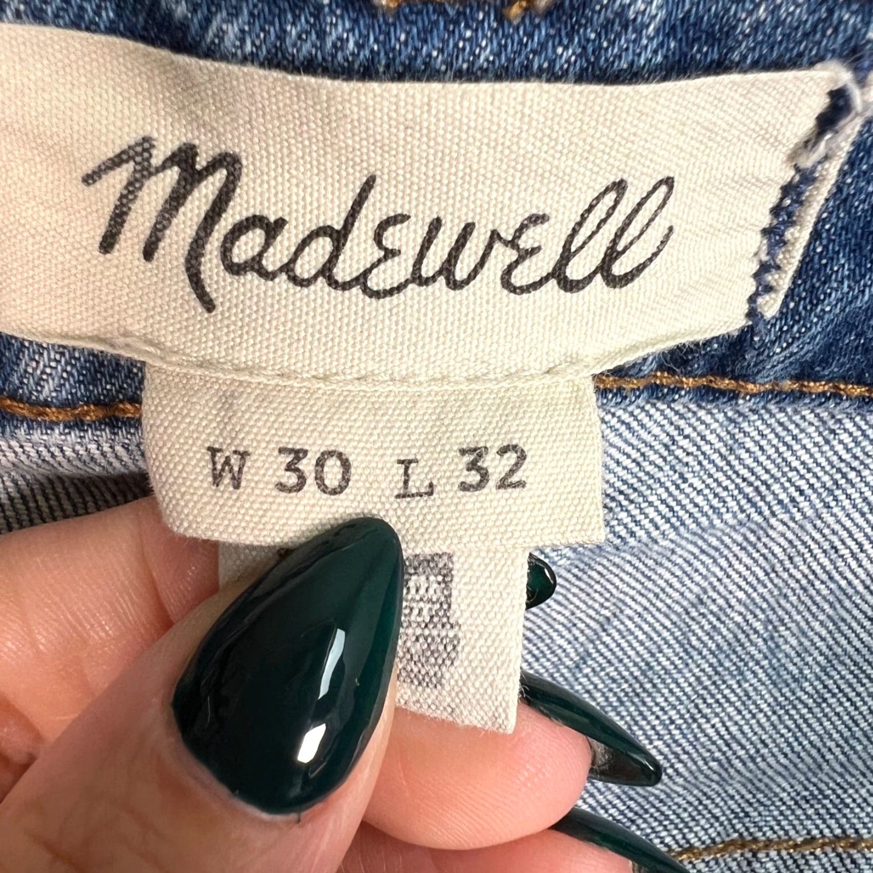 Madewell Madewell Mens 30 x 32 Athletic Slim Fit Blue Jeans Cotton Blend Denim Size US 30 / EU 46 - 3 Thumbnail