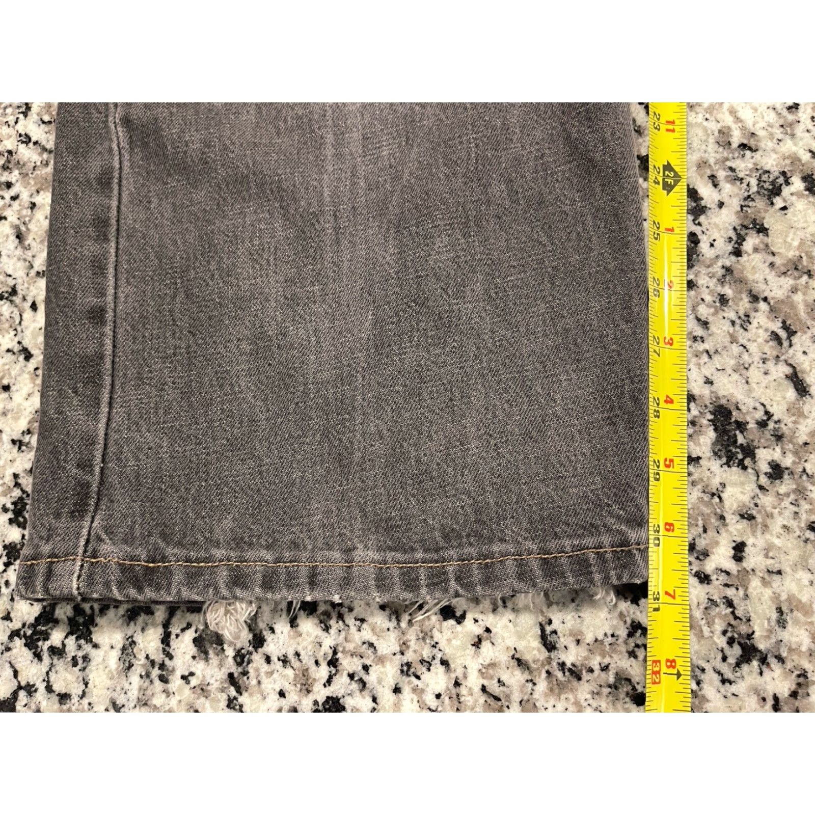 Levi's VINTAGE Levi’s SilverTab Jeans Men’s 39x30.5 Straight Loose Fit Black Denim 90s Mens Jeans Size US 39 - 5 Thumbnail