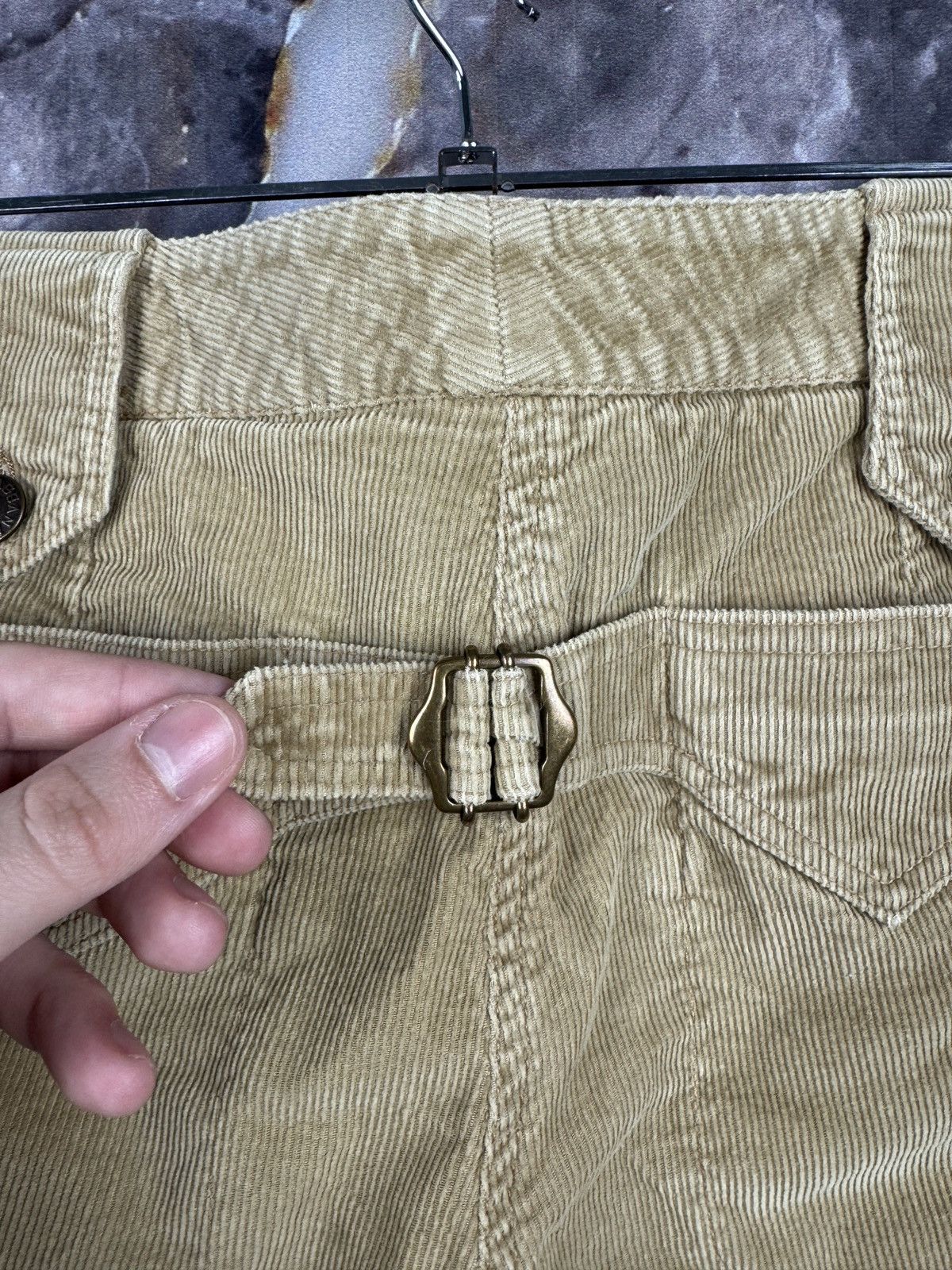 Dolce & Gabbana Men’s Dolce & Gabbana Beige Corduroy Wide Leg Flare Pants Size US 28 / EU 44 - 13 Thumbnail