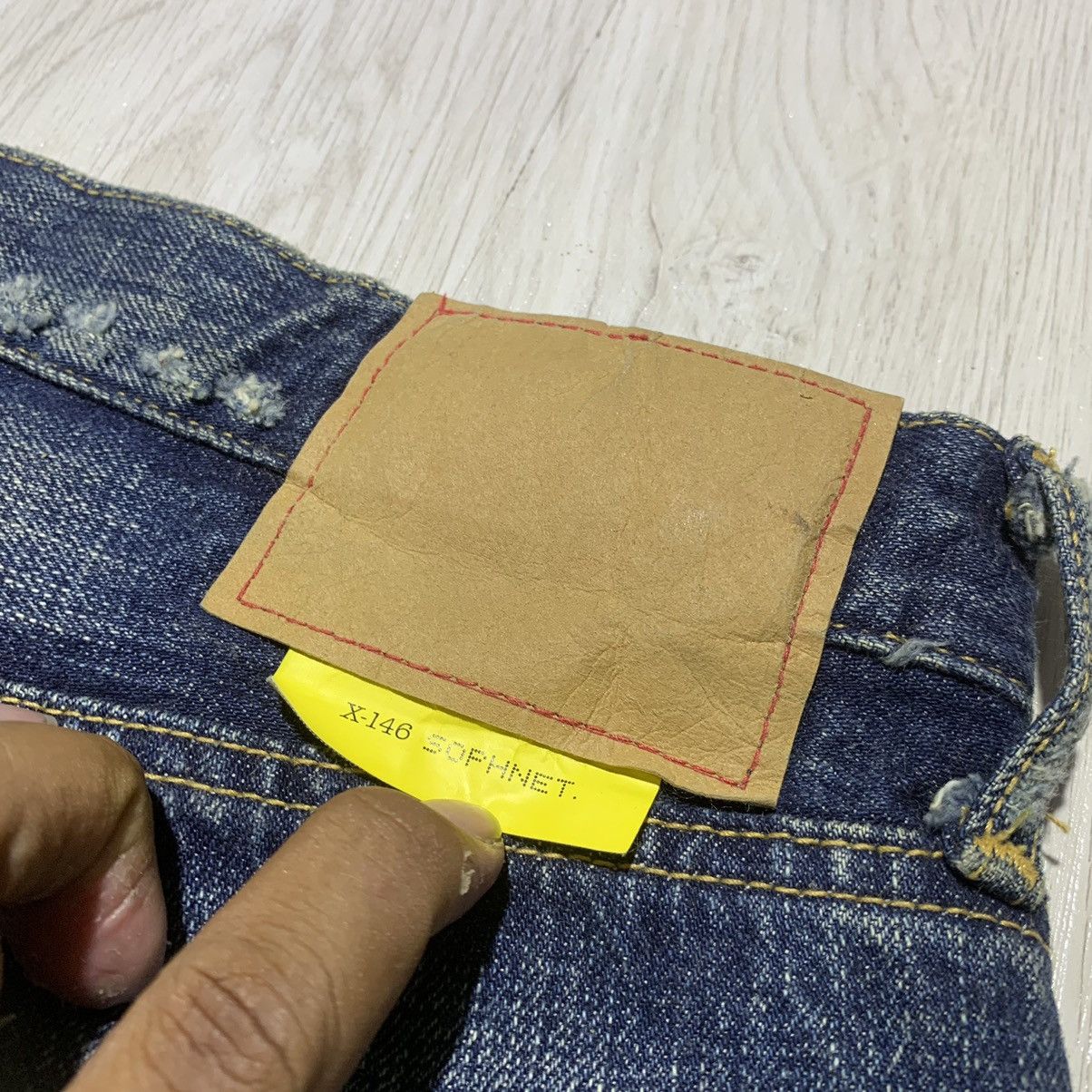 Sophnet. 2000s Sophnet Distressed Jeans SOPH-60050 Size US 30 / EU 46 - 14 Thumbnail