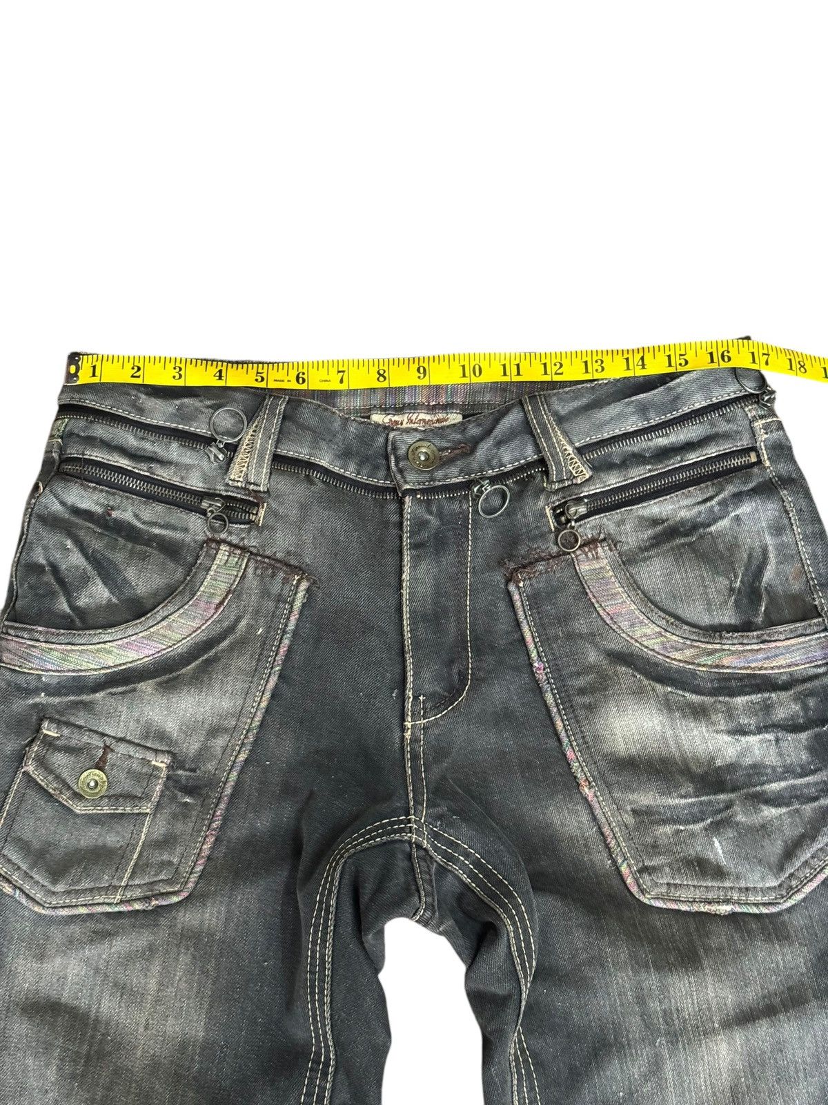 Japanese Brand × Le Grande Bleu (L.G.B.) PUNK EMO DESIGN MULTI ZIPPER DISTRESSED SUNFADED LGB STYLE Size US 34 / EU 50 - 9 Thumbnail