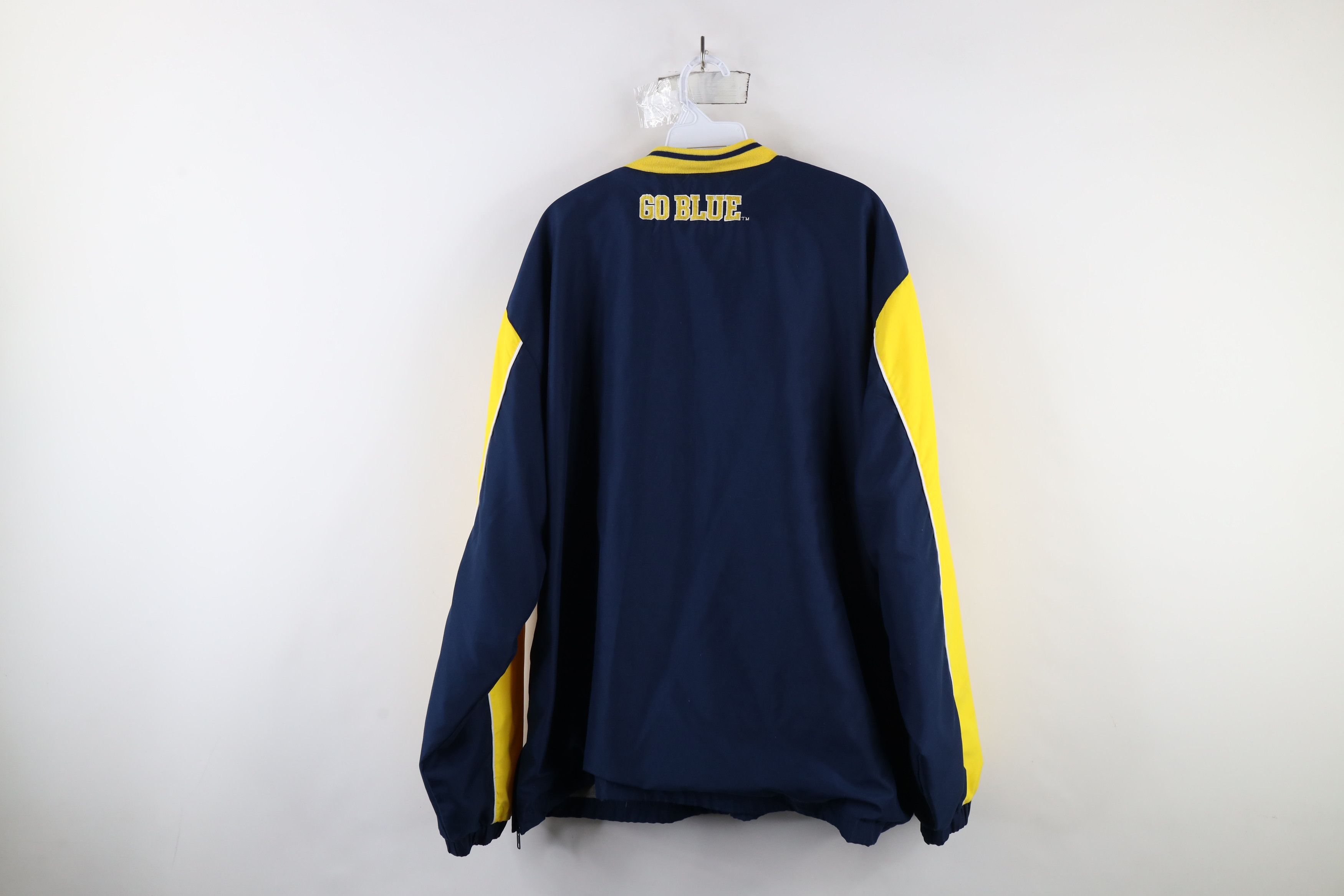 Vintage Vintage 90s University of Michigan Windbreaker Jacket Size US XL / EU 56 / 4 - 11 Thumbnail