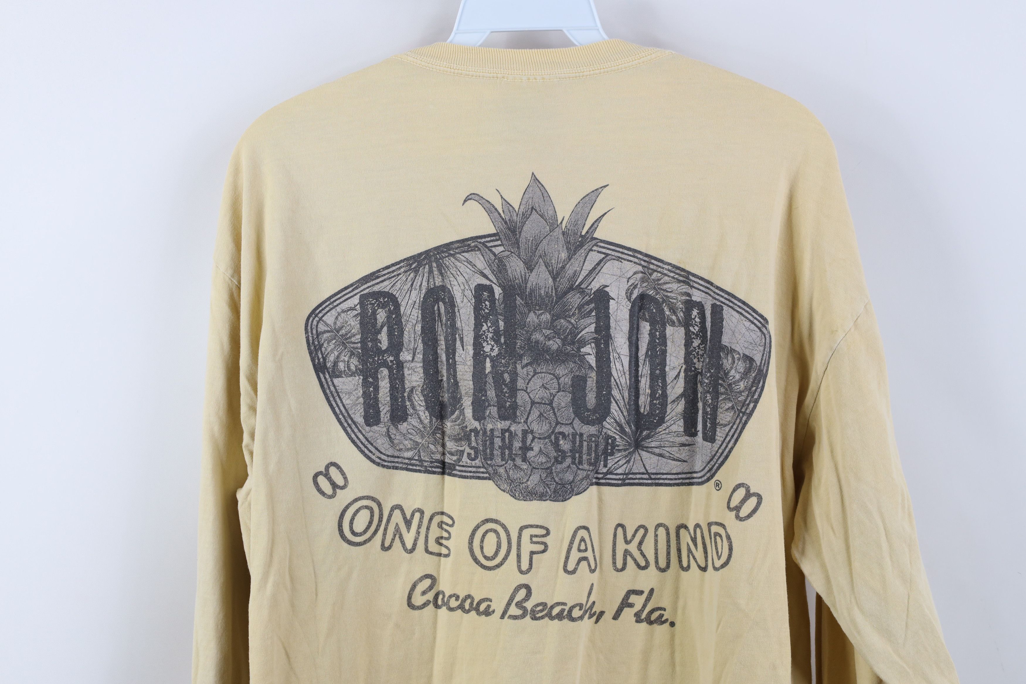 Vintage Vintage Y2K Ron Jon Surf Shop Stonewash Long Sleeve T-Shirt Size US L / EU 52-54 / 3 - 12 Thumbnail