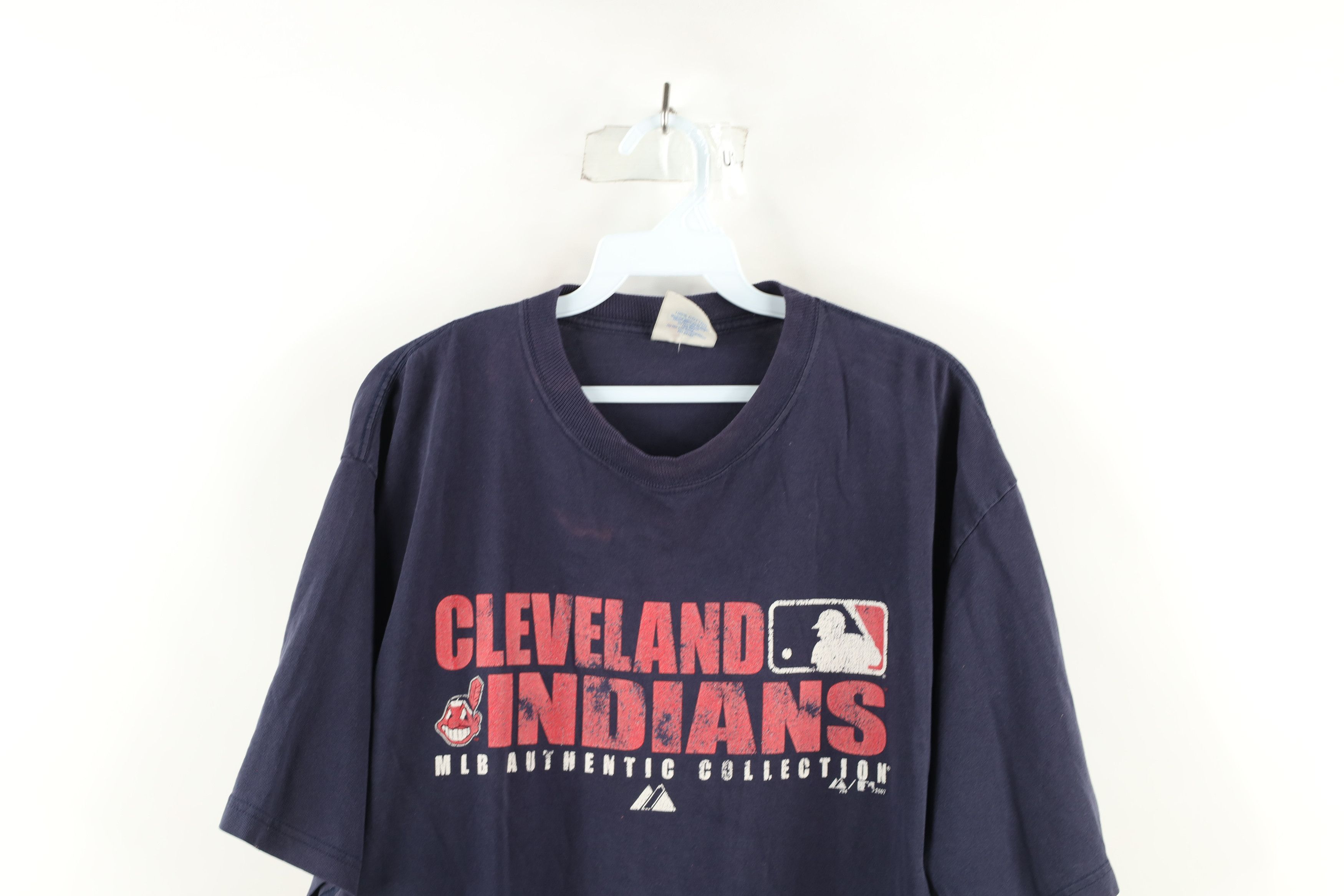 Majestic Vintage Majestic Wahoo Cleveland Indians Baseball T-Shirt Size US L / EU 52-54 / 3 - 2 Thumbnail