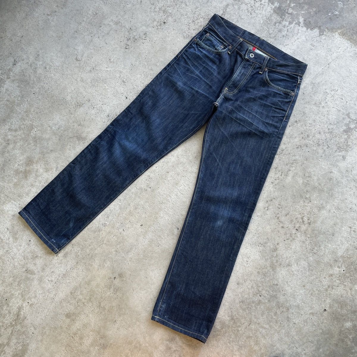 Japanese Brand W31x30.5💥 Vintage Japanese Dark Blue Denim Jeans Pants Size US 31 - 2 Thumbnail
