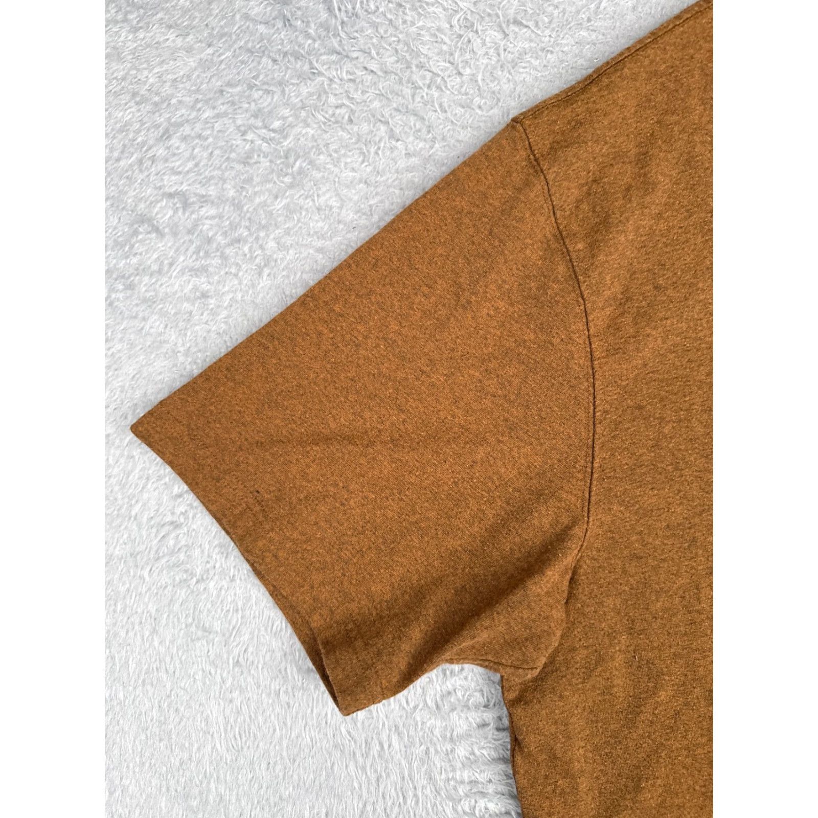 Carhartt Carhartt Shirt Men Extra Large Brown Short Sleeve Pocket Crew Neck Cotton Blend Size US XL / EU 56 / 4 - 3 Thumbnail