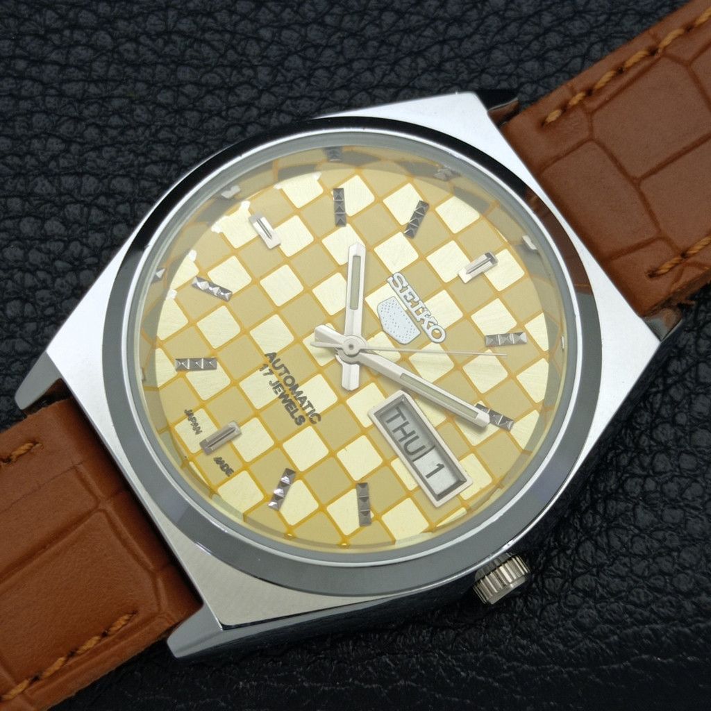 Seiko REFURBISHED VINTAGE SEIKO 5 AUTO JAPAN MENS WATCH a440208 Size 38 - 5 Thumbnail
