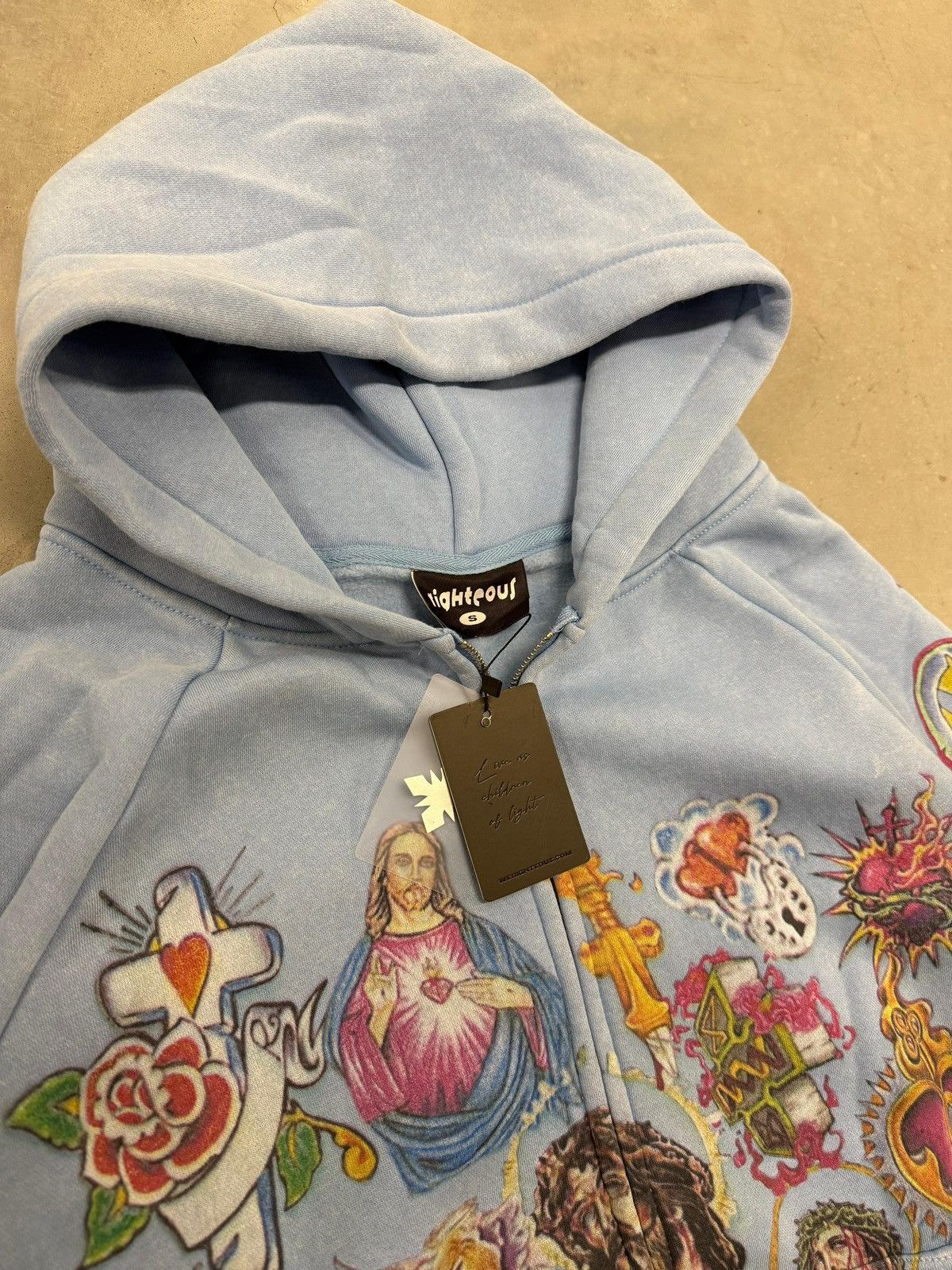 Other We Are Righteous Risen King Blue Zip Up Hoodie X-Large Size US XL / EU 56 / 4 - 3 Thumbnail