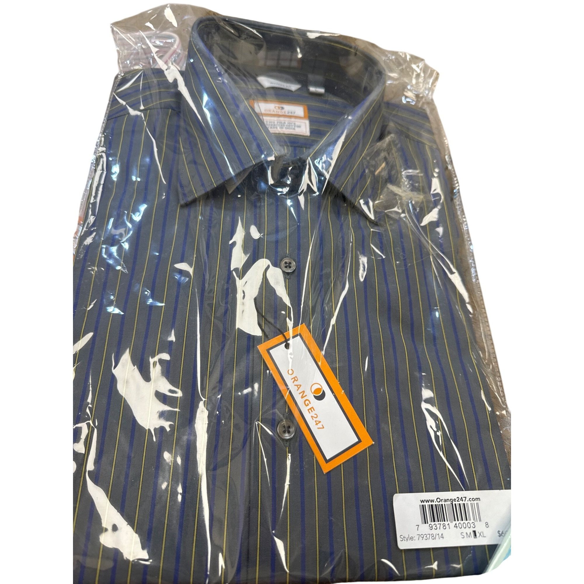 Designer Orange247 Mens Long Sleeve Button-Down Shirt Set Of 4 L 16-1 Size US L / EU 52-54 / 3 - 5 Thumbnail