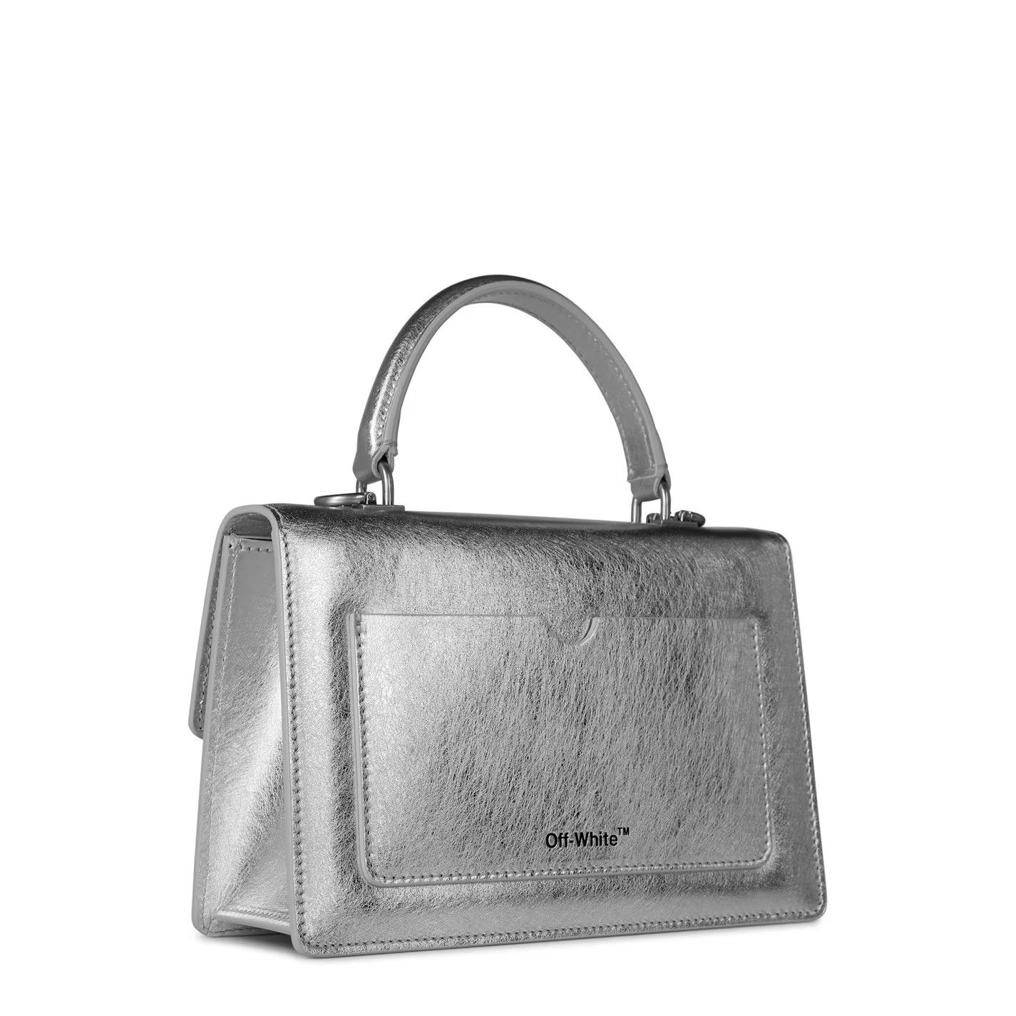 Off-White o1g2r1mq1224 Size: OS / Jitney 1.4 Top Handle Bag in Silver Size ONE SIZE - 2 Thumbnail