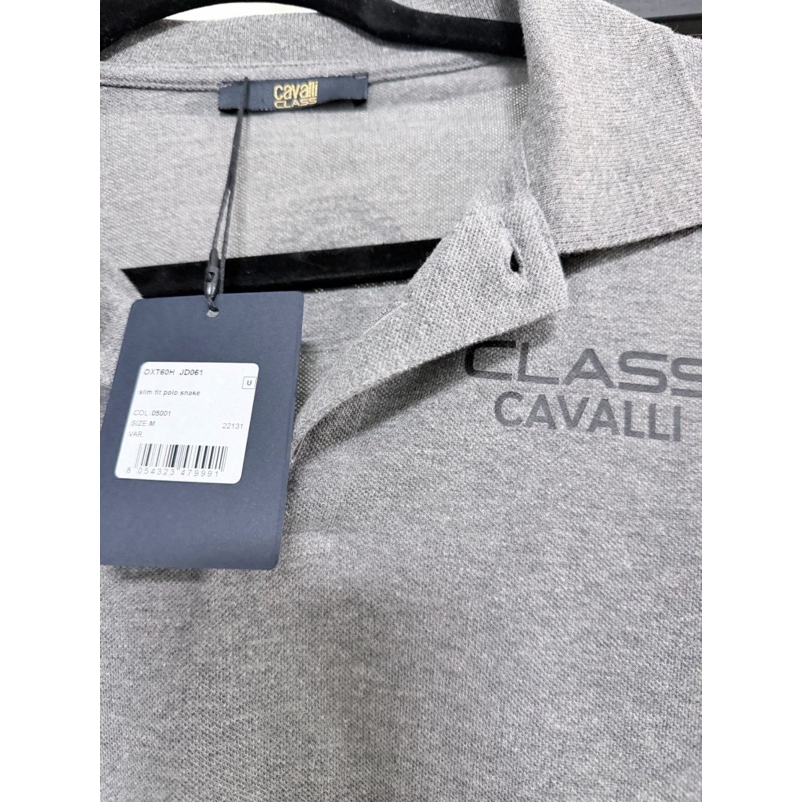 Cavalli Class NWT Cavalli Class Grey Short-Sleeve Polo size M Size US M / EU 48-50 / 2 - 2 Thumbnail