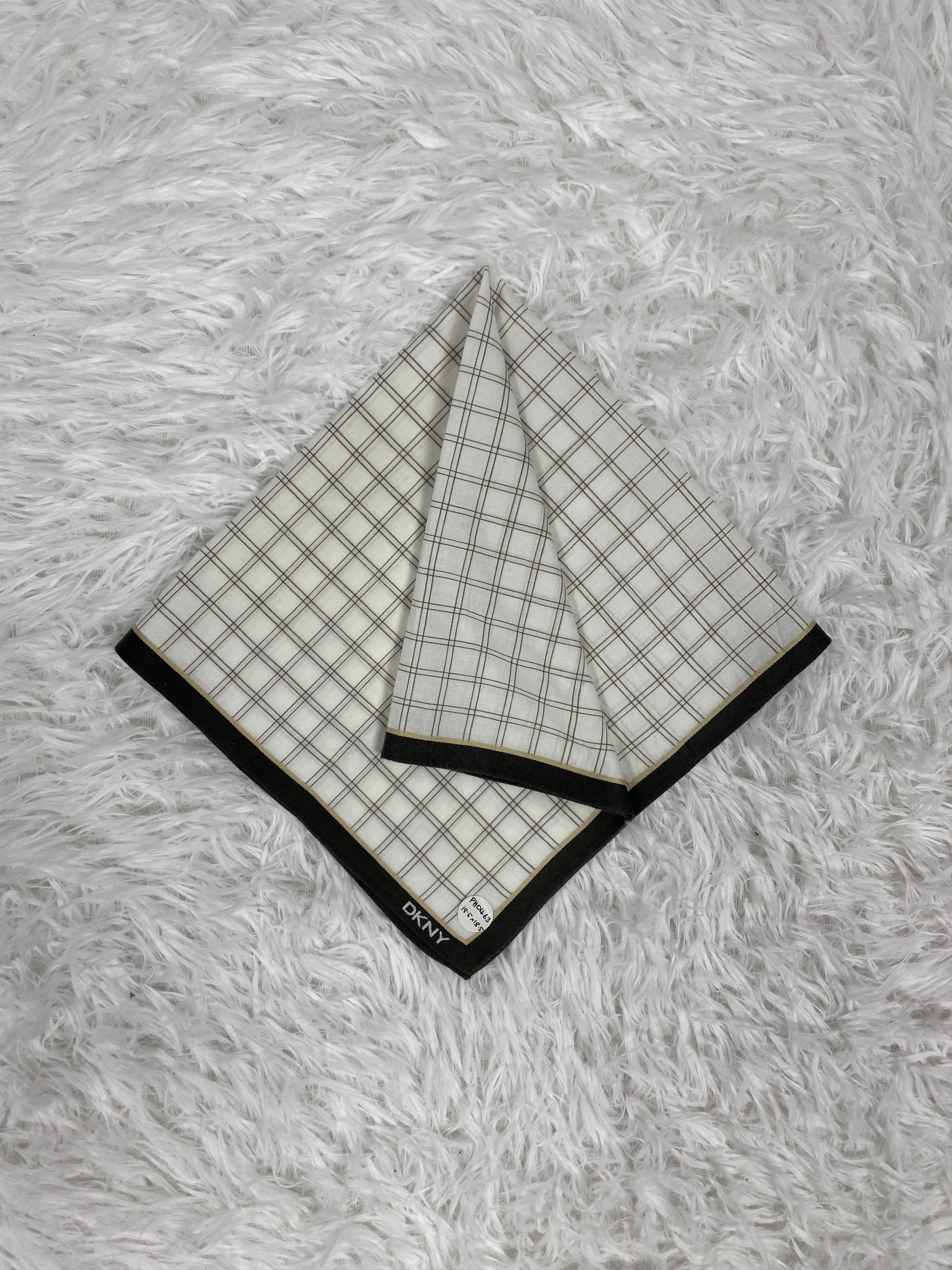 DKNY Vintage DKNY Handkerchief Neckerchief PH0463 Size ONE SIZE - 1 Thumbnail