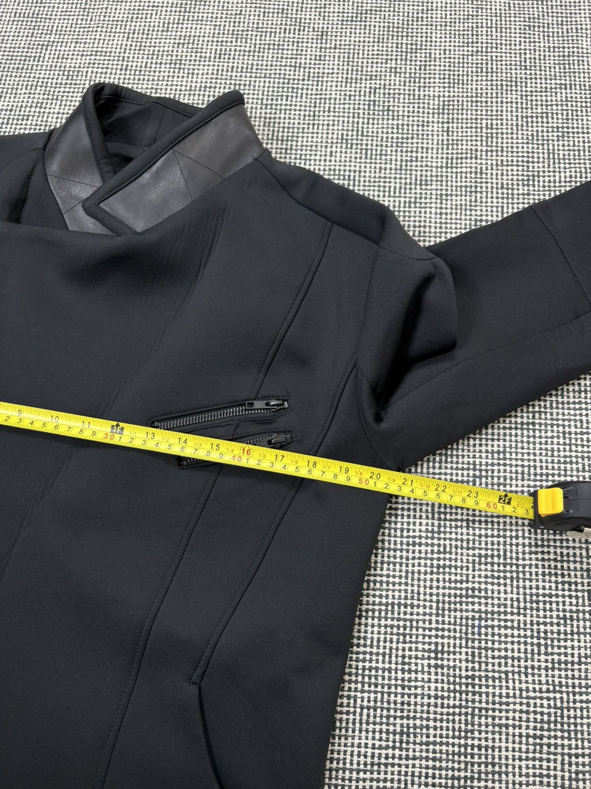 Delusion Avant Garde Delusion neoprene jacket asymmetric zip rare Size US XL / EU 56 / 4 - 8 Thumbnail