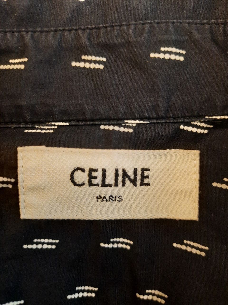 Celine × Hedi Slimane SS19 Abstract Print Line Shirt Size US M / EU 48-50 / 2 - 3 Thumbnail