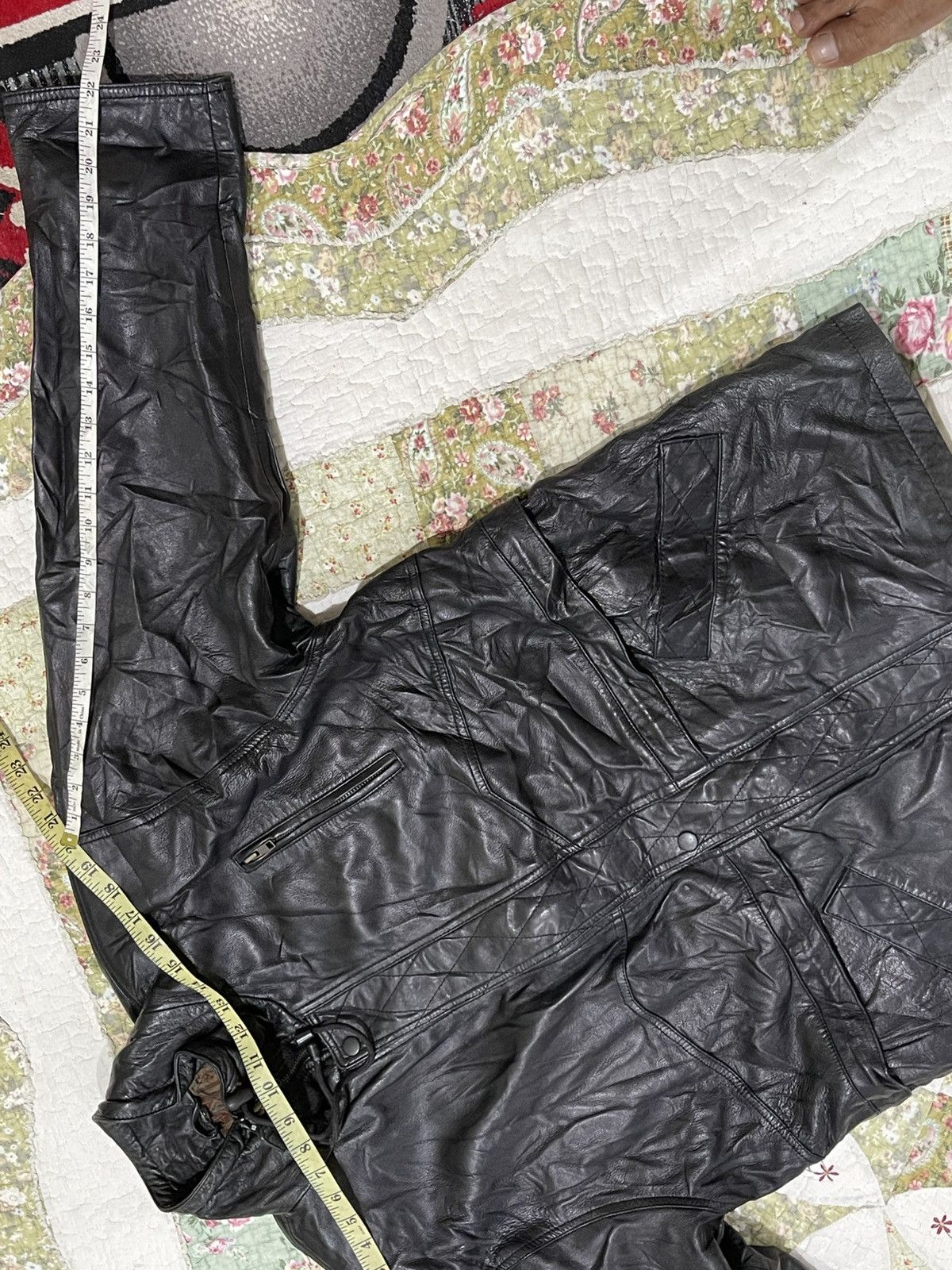 Japanese Brand × The Unbranded Brand Leather Jacket Size US XL / EU 56 / 4 - 6 Thumbnail