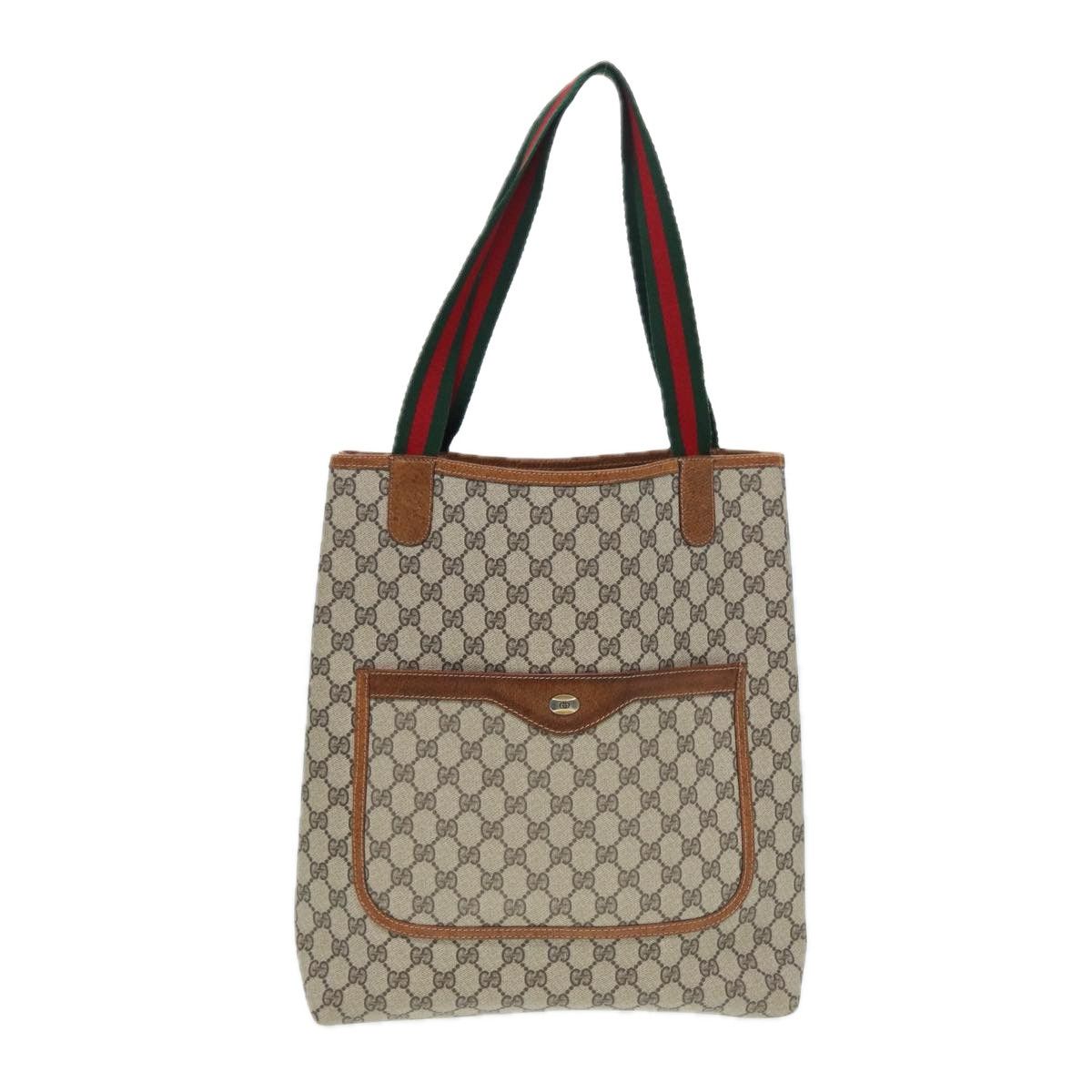 Gucci Gg Supreme Beige Canvas Tote Bag (Pre-Owned) Size ONE SIZE - 1 Thumbnail