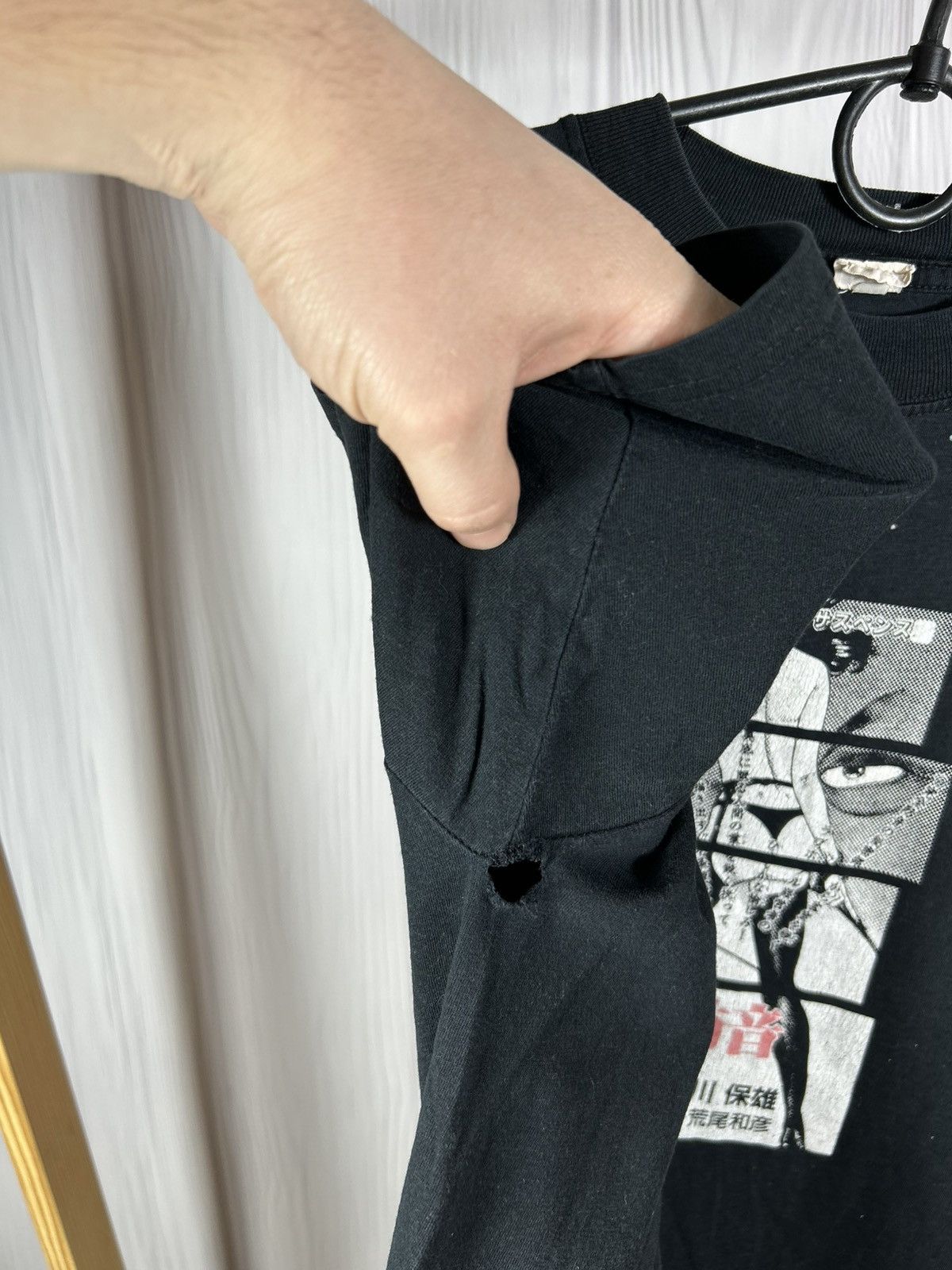 Japanese Brand Vintage Rare Erotic Manga Sexy Girl Suspense Tee Aesthetic Size US XL / EU 56 / 4 - 14 Thumbnail