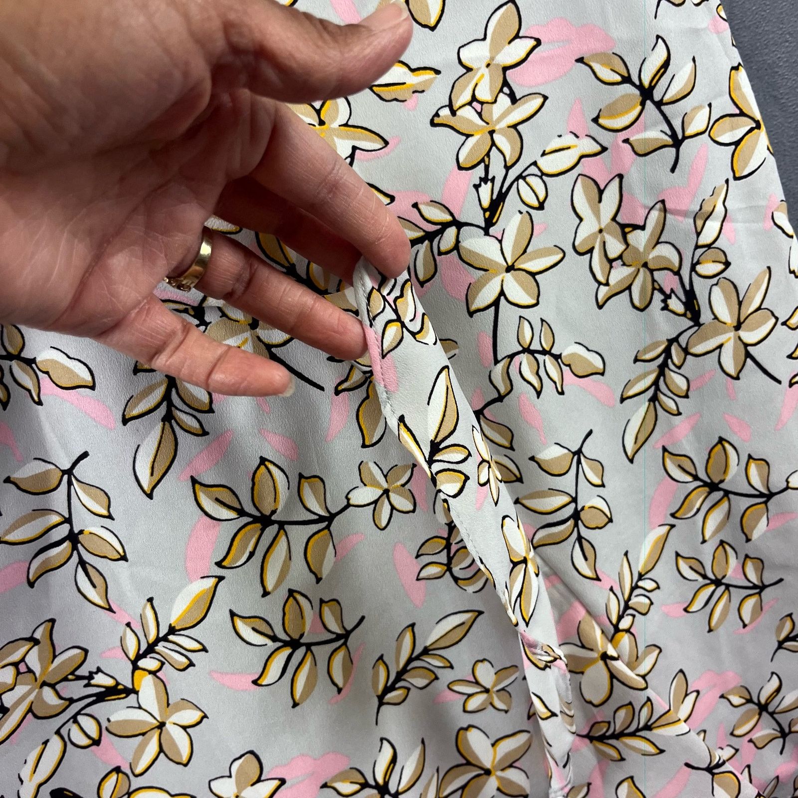 Banana Republic Banana Republic Petite 2P Dress Y2K Ruffle Abstract Floral Size XS / US 0-2 / IT 36-38 - 7 Thumbnail