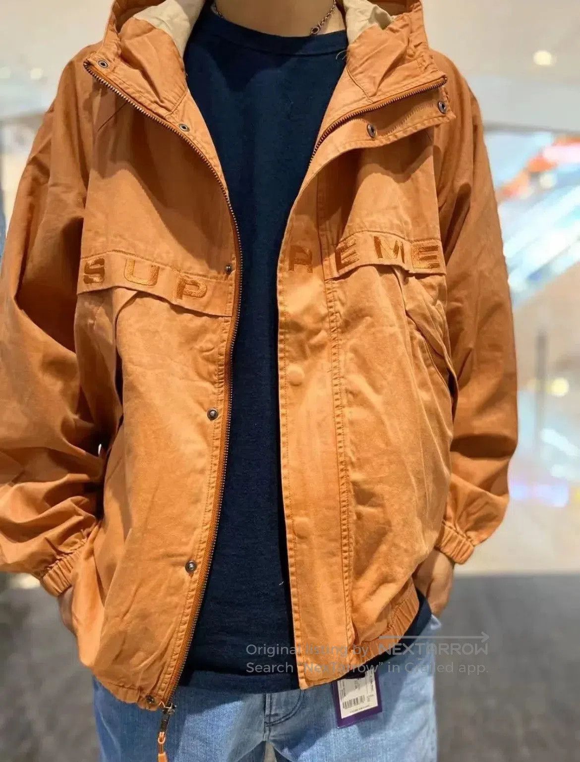 Supreme supreme overdyed twill hooded jacket orange. Size US M / EU 48-50 / 2 - 6 Thumbnail