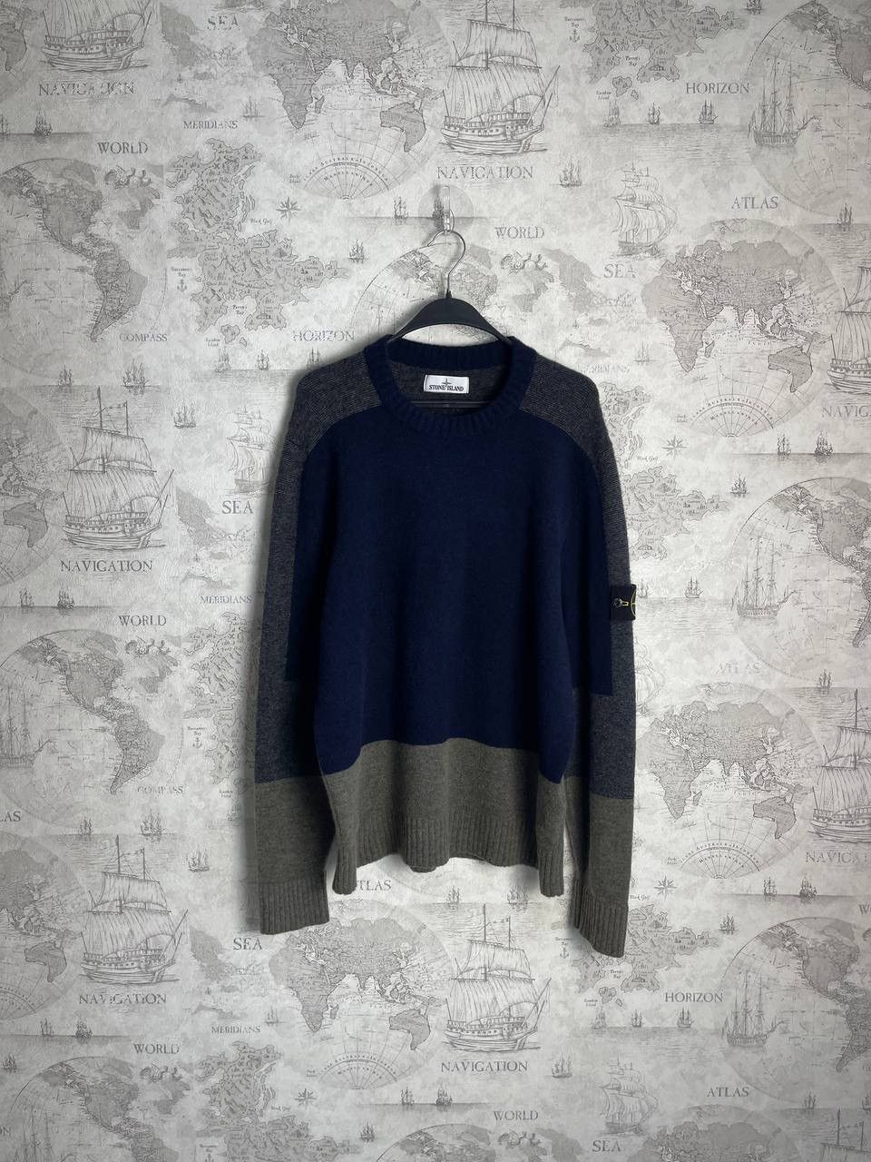 Stone Island × Vintage Vintage Stone Island sweater Size US XL / EU 56 / 4 - 2 Thumbnail