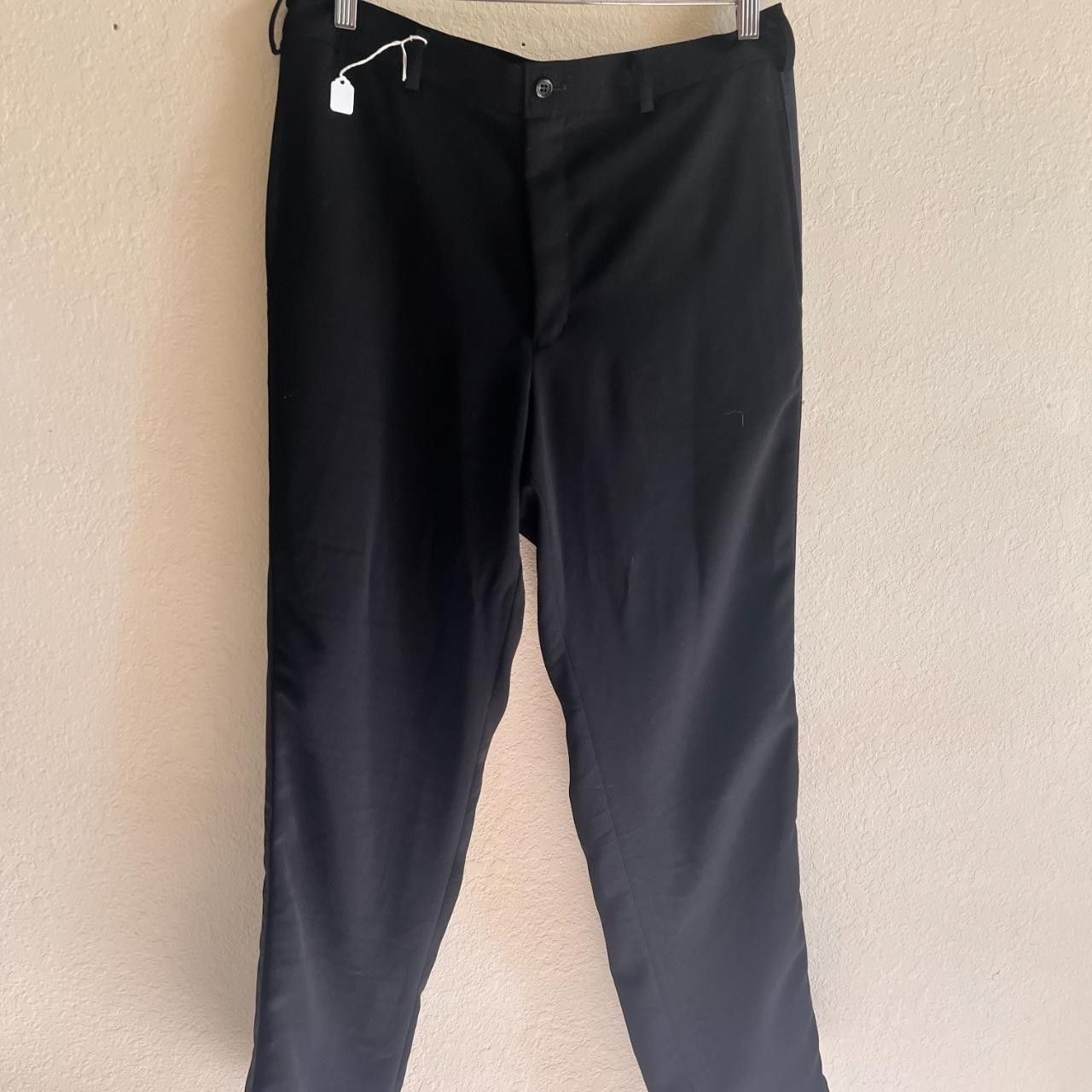 Comme des Garcons Comme des Garcons Black Cropped Pants with Side Stripe Size US 35 - 1 Thumbnail