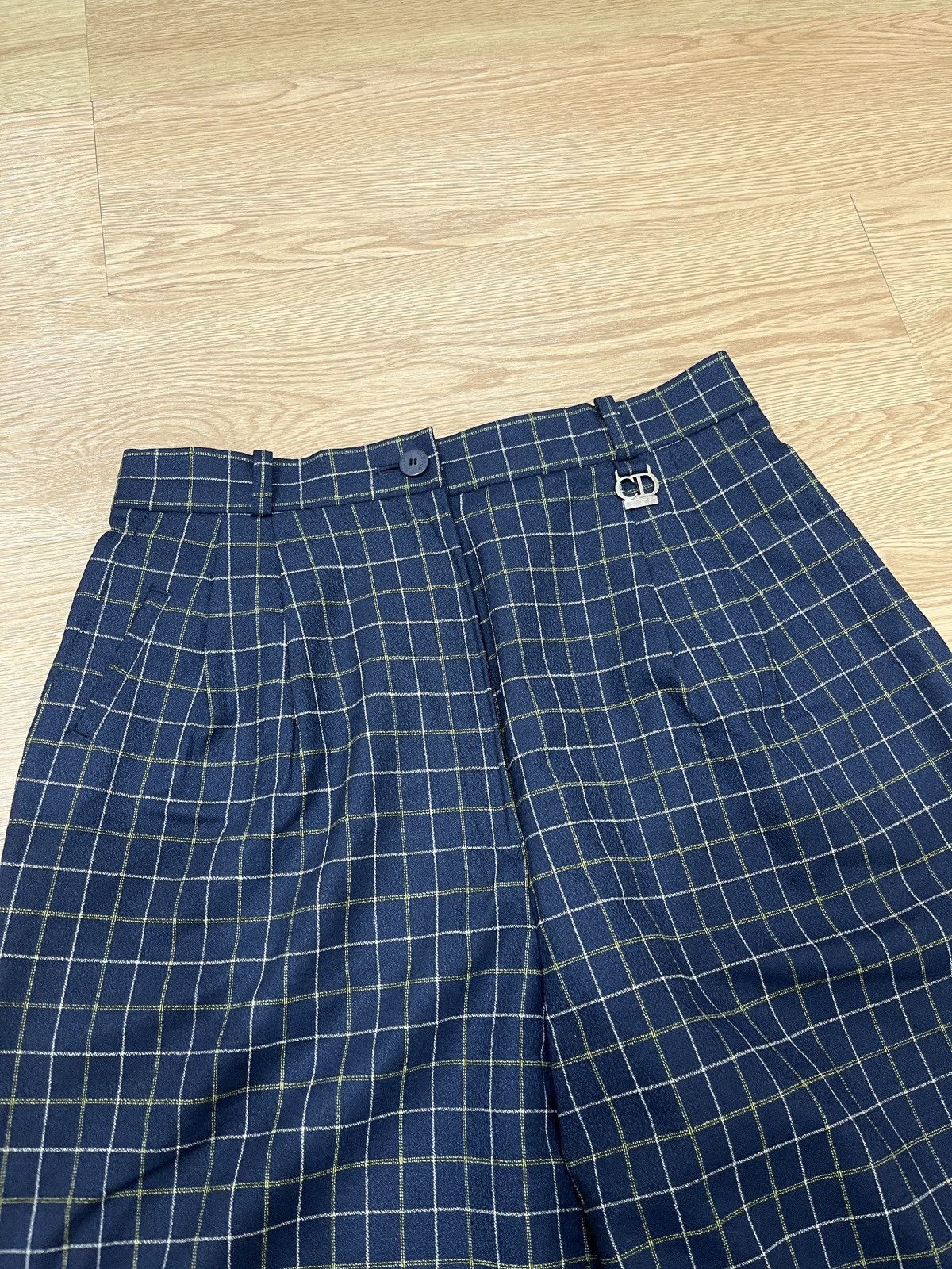 Dior 90s Christian Dior Sports Plaid Trouser Size US 27 - 3 Thumbnail