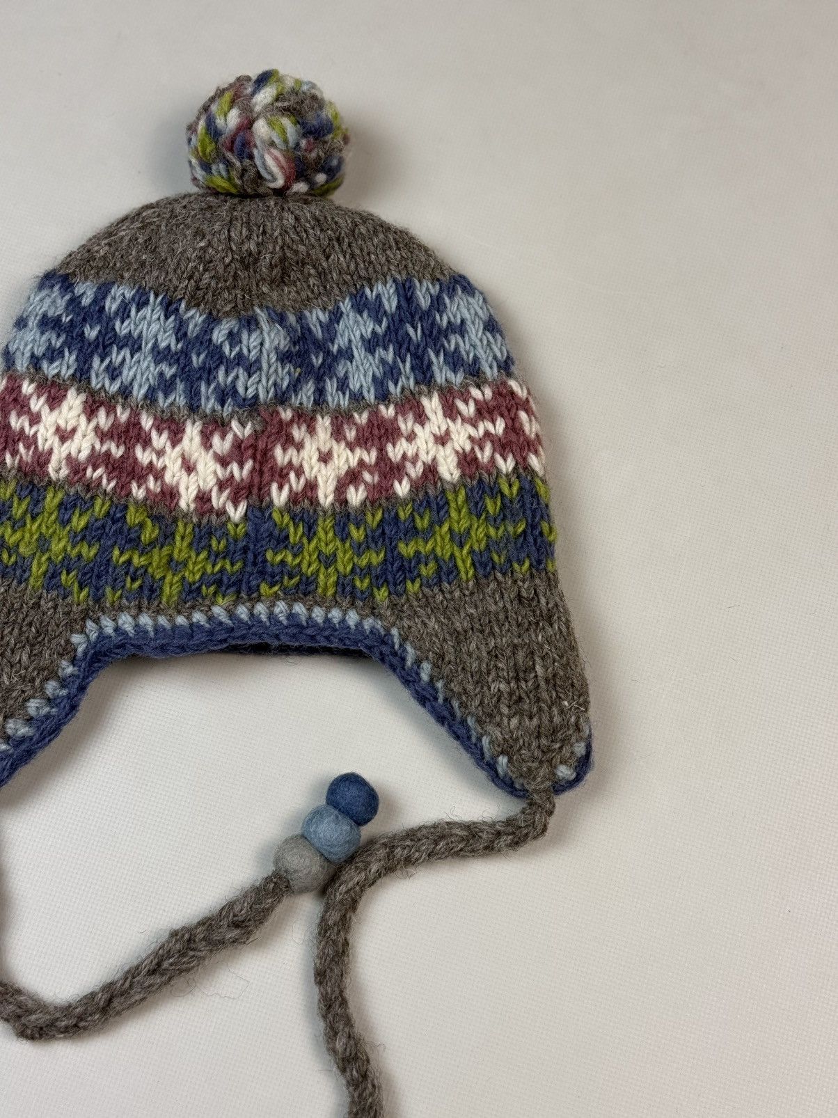Other Pachamama Nordic Hand Knitted Ear Flap Wool Hat One Size Size ONE SIZE - 8 Thumbnail