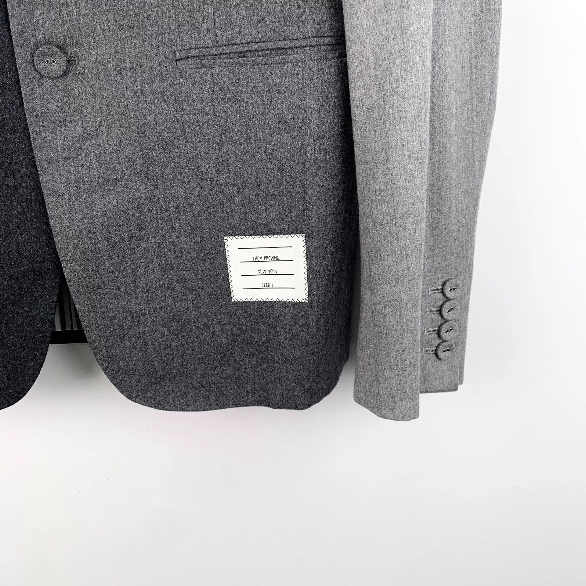 Thom Browne THOM BROWNE Color Block Wool Blazer 1 S 99% Size US S / EU 44-46 / 1 - 4 Thumbnail