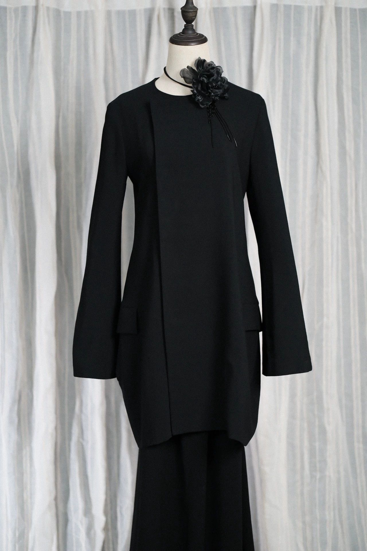 Yohji Yamamoto Yohji Yamamoto 1997 AW Dior Tribute Decon Black Top Size S / US 4 / IT 40 - 4 Thumbnail