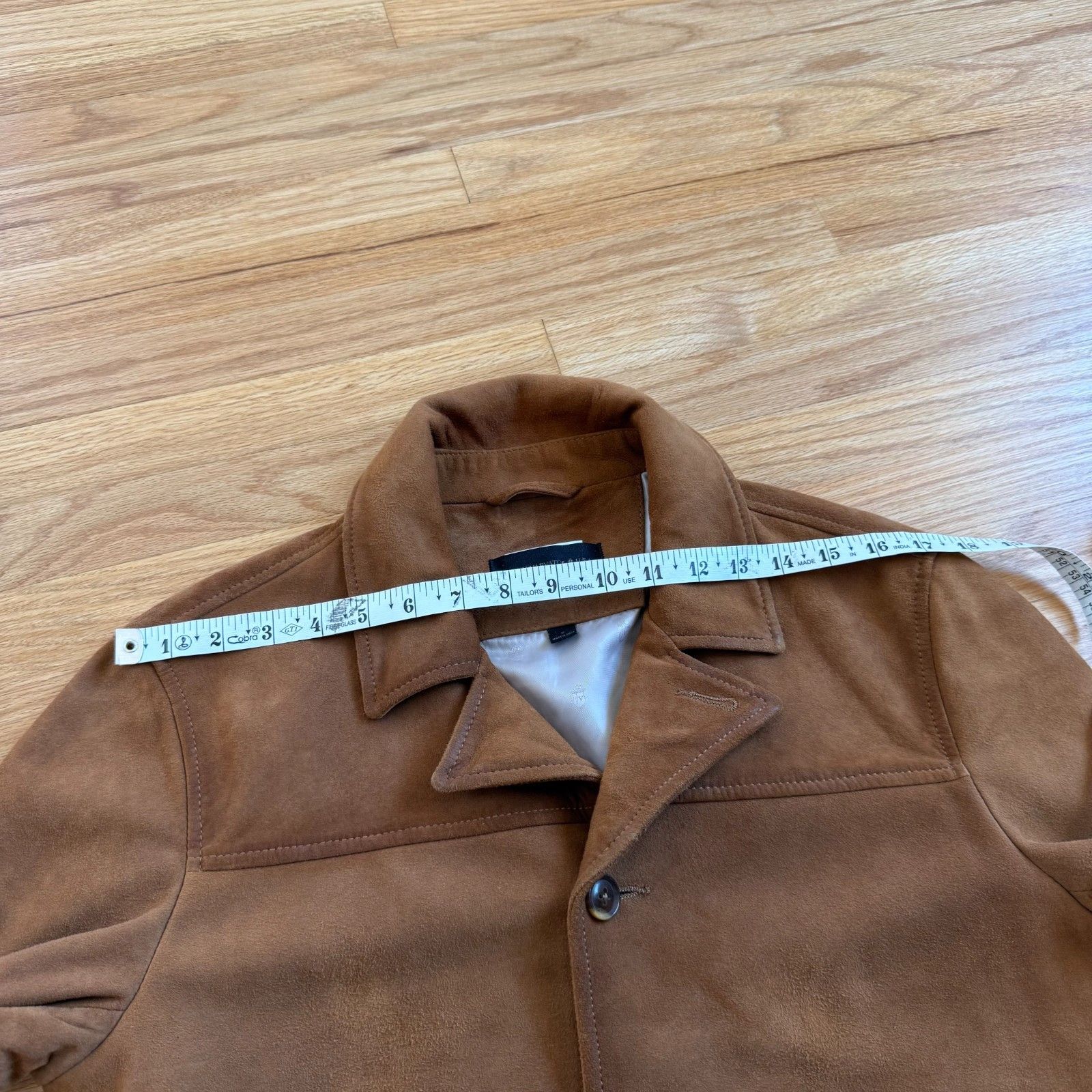 John Varvatos John Varvatos Sundance Brown Sheep Skin Suede Leather Jacket Size US S / EU 44-46 / 1 - 5 Thumbnail