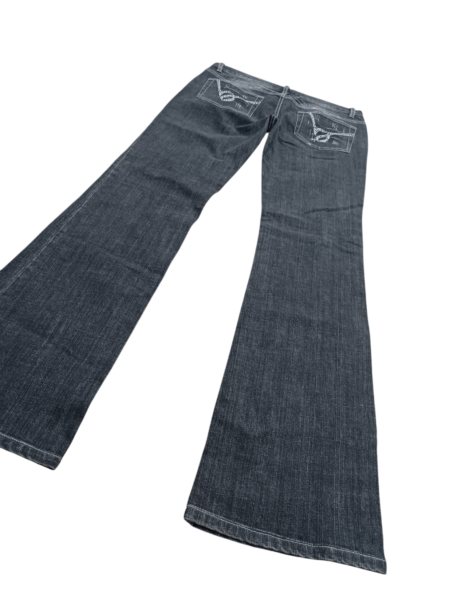 Japanese Brand Flare Low Rise Boot Cut Bebe Jeans Size US 32 / EU 48 - 13 Thumbnail