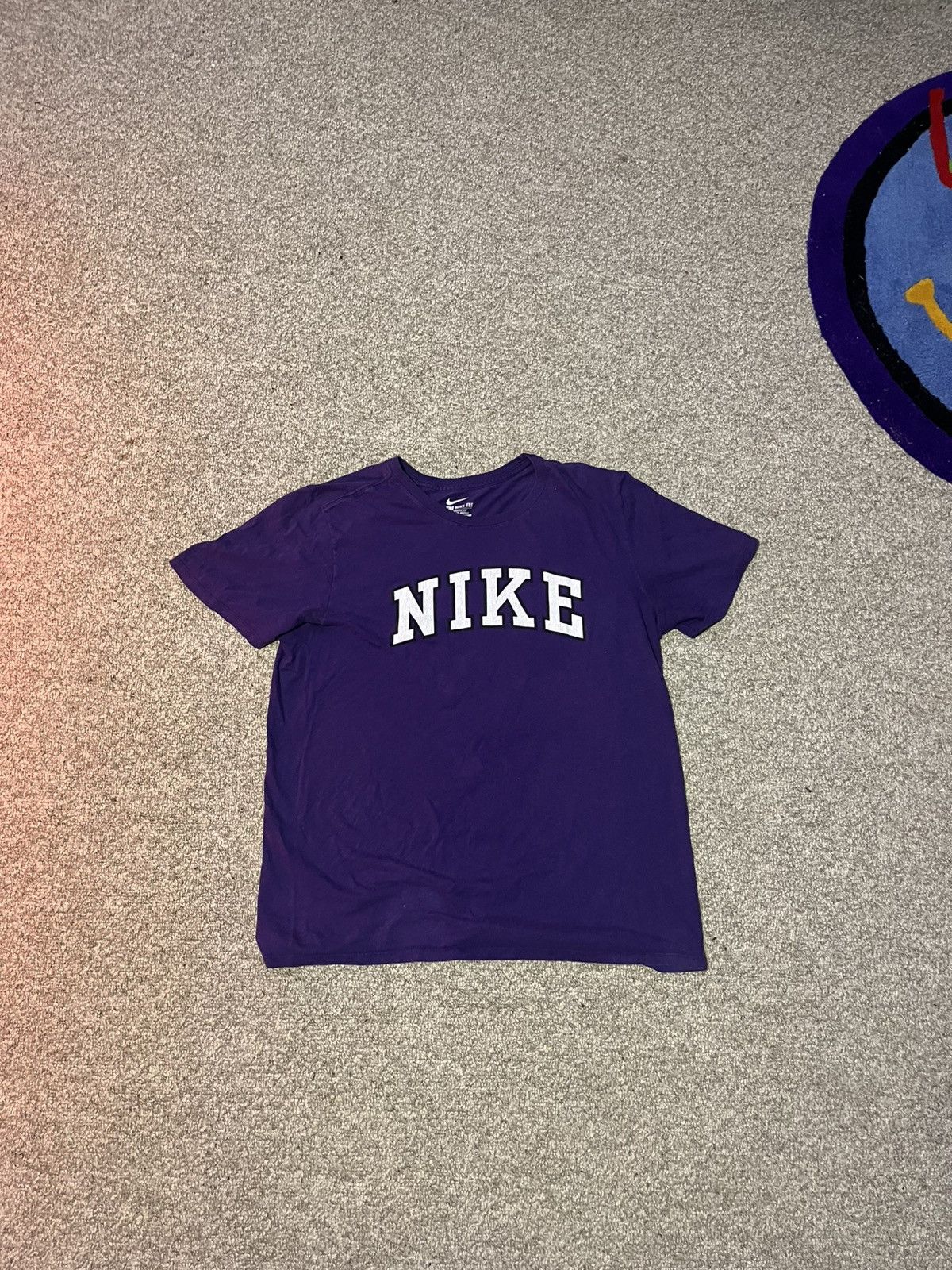 Nike × Vintage VINTAGE Purple Nike Word-mark T shirt Size US L / EU 52-54 / 3 - 1 Thumbnail