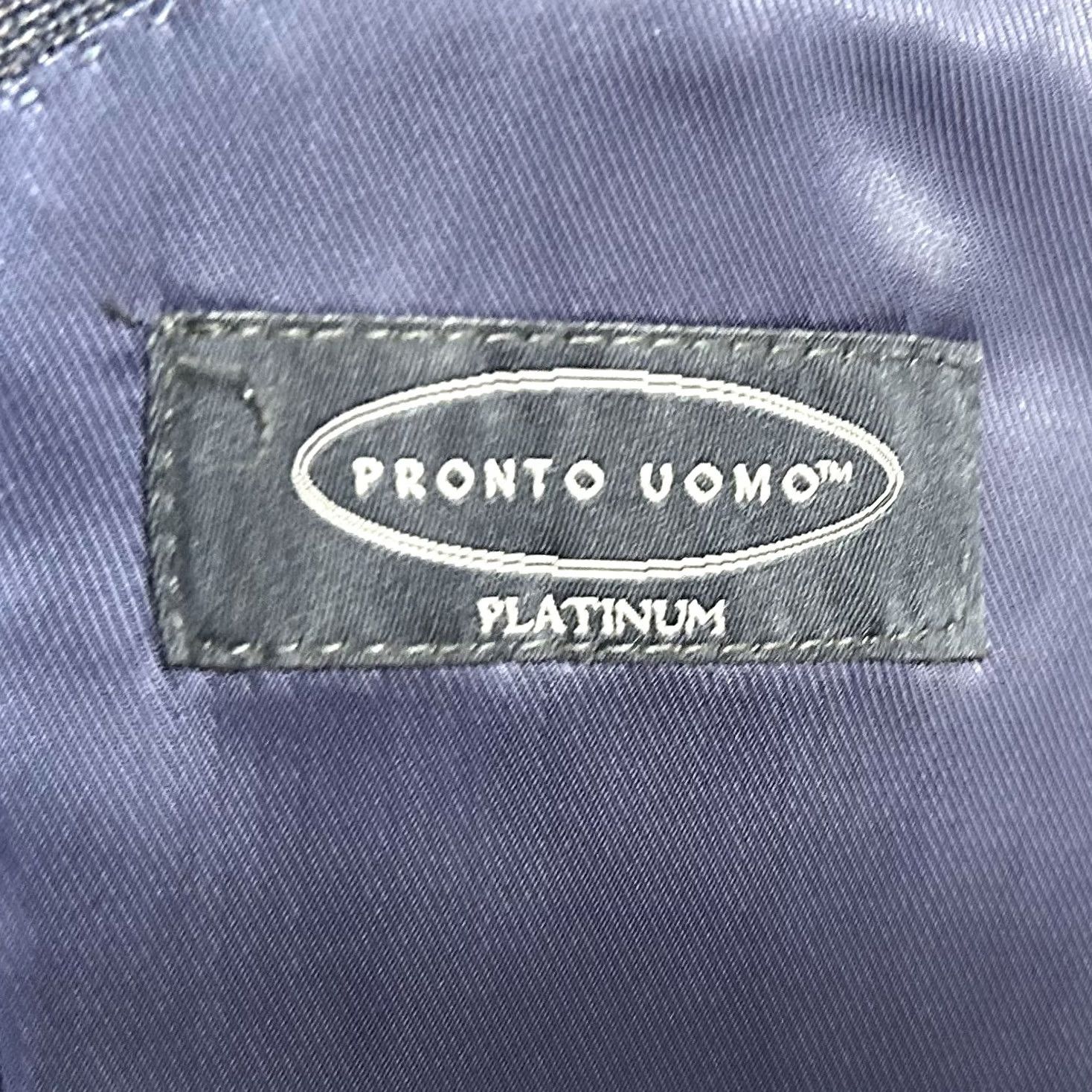 Pronto Uomo Pronto Uomo 52R Sport Coat Wool Blend Blue Plaid Two Button Double Vented Size US XS / EU 42 / 0 - 3 Thumbnail