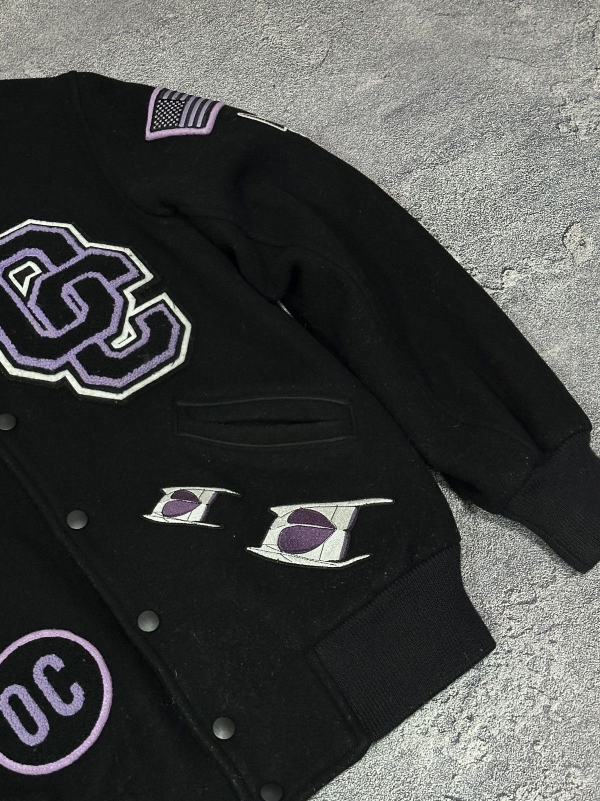 Opening Ceremony Opening Ceremony Black Varsity Jacket Multi Patch Women’s Size S / US 4 / IT 40 - 14 Thumbnail