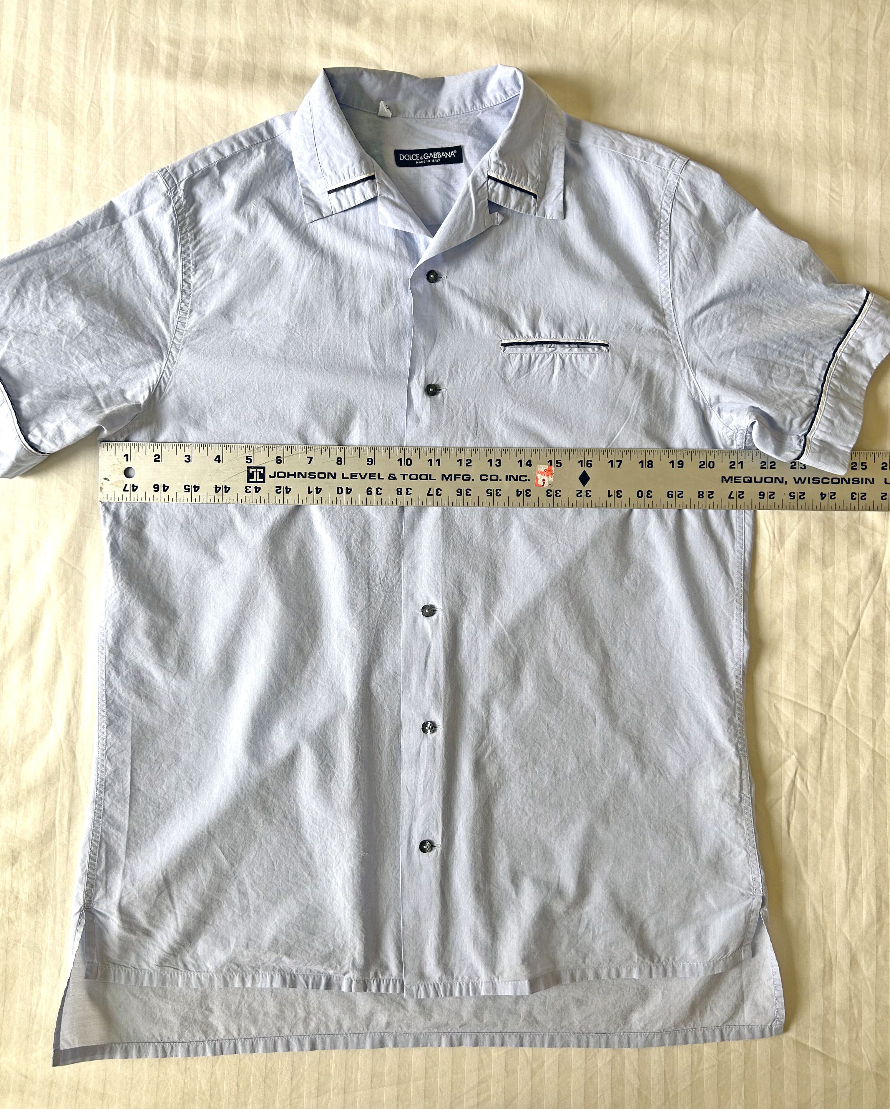 Dolce & Gabbana Dolce & Gabbana Blue Pajama Style Short Sleeve Shirt M,16/41 Size US M / EU 48-50 / 2 - 2 Thumbnail