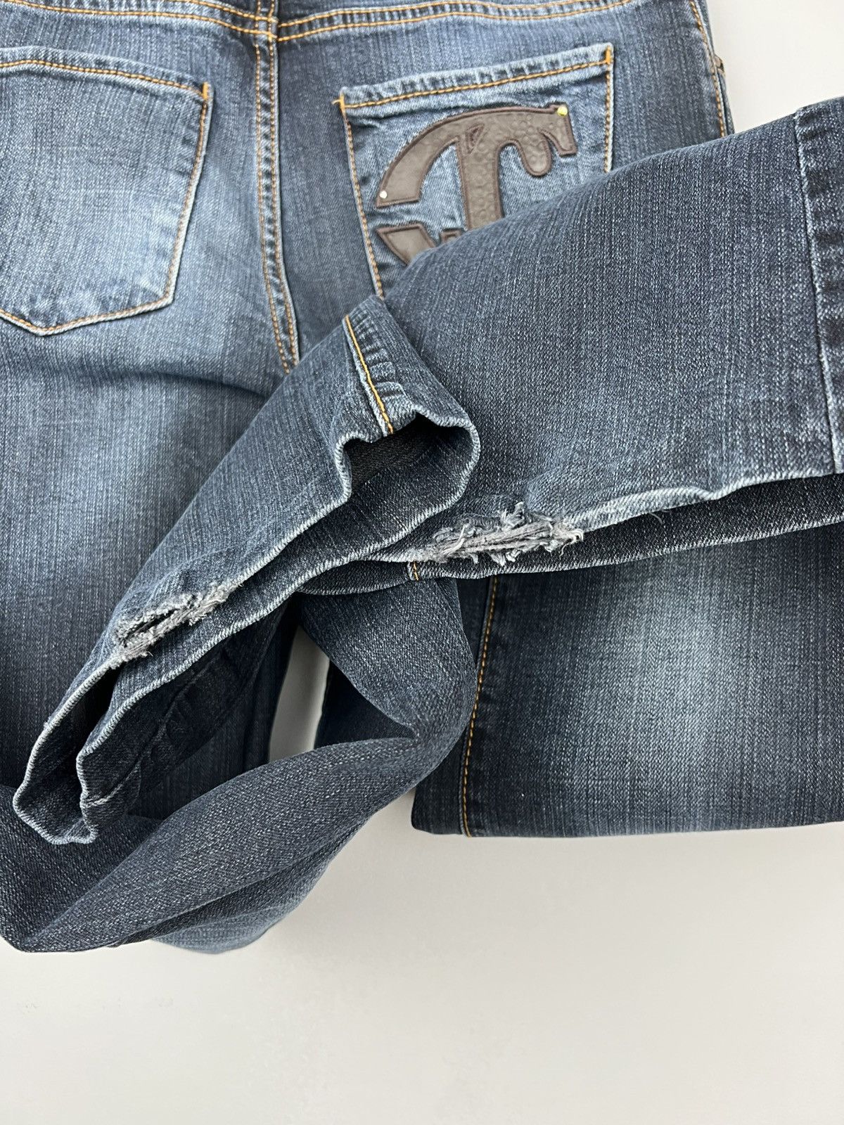 Just Cavalli × Roberto Cavalli Just Cavalli Avant-garde Roberto Jeans Denim Pants Y2K Size 28" / US 6 / IT 42 - 7 Thumbnail