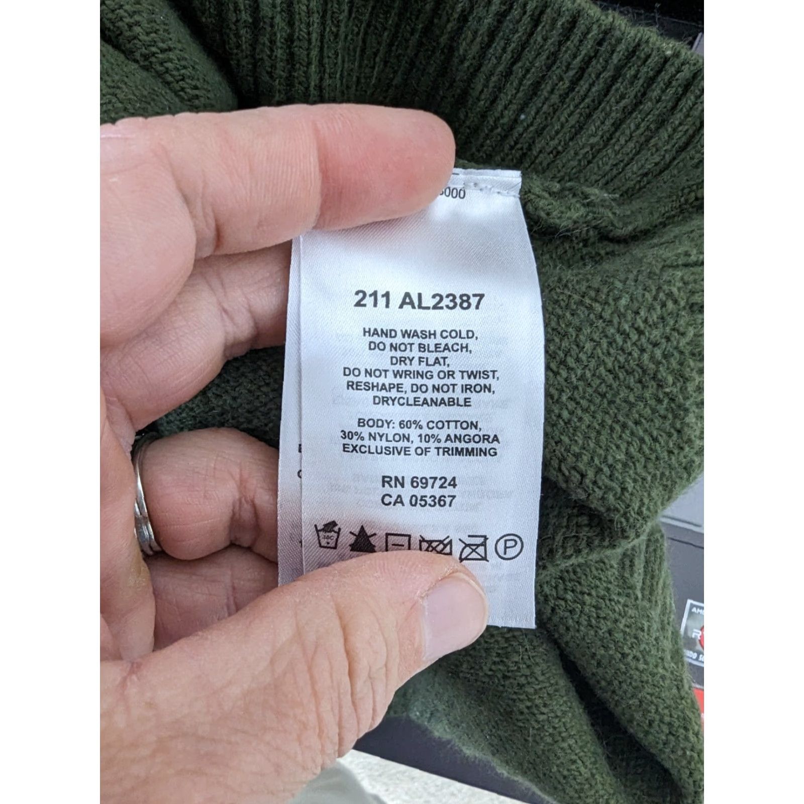 Vintage VINTAGE Columbia Sweater Women Raglan Fair Isle Large Green Blue Cotton Angora S11 Size L / US 10 / IT 46 - 5 Thumbnail