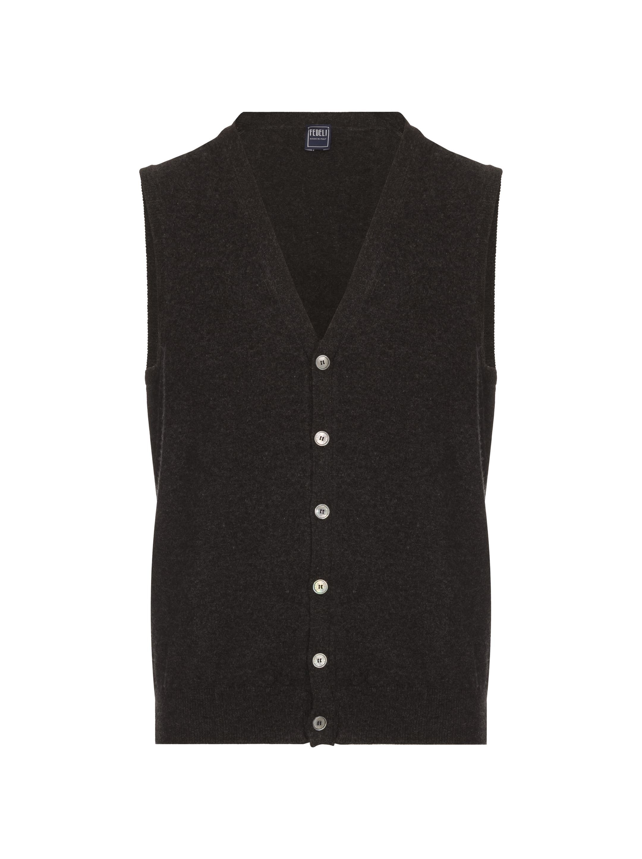 Men's cashmere vest Fedeli