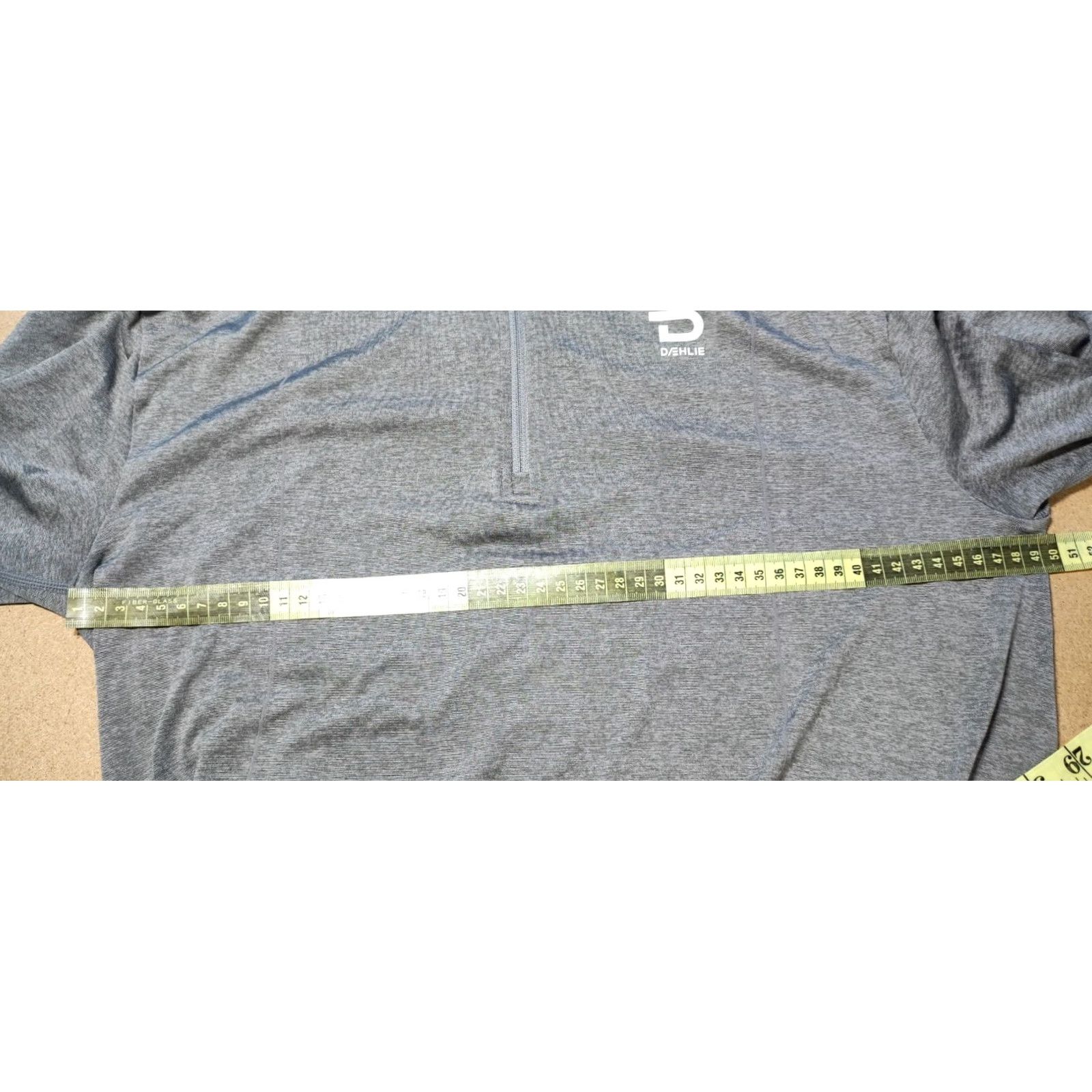 Layer 8 Bjorn Daehlie Mens Base Layer Shirt Large Outdoor Thermal Ski 1/4 Zip Gray Shirt Size US L / EU 52-54 / 3 - 6 Thumbnail