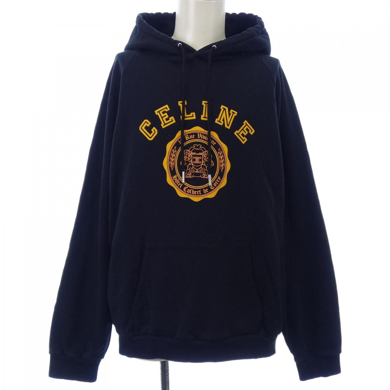 Celine Celine Celine BLASON Loose Hoodie Hoodie Cotton Sweatshirts & Hoodies RY033670Q DUTY FREE for USA Size ONE SIZE - 1 Thumbnail