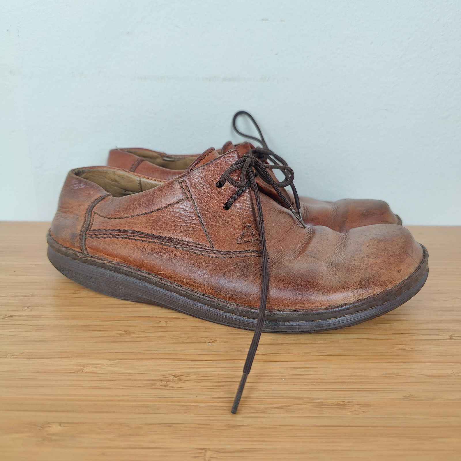 Birkenstock Birkenstock Memphis Loafers Mens 7 Womens 9 Brown Leather Size US 7 / EU 40 - 1 Thumbnail