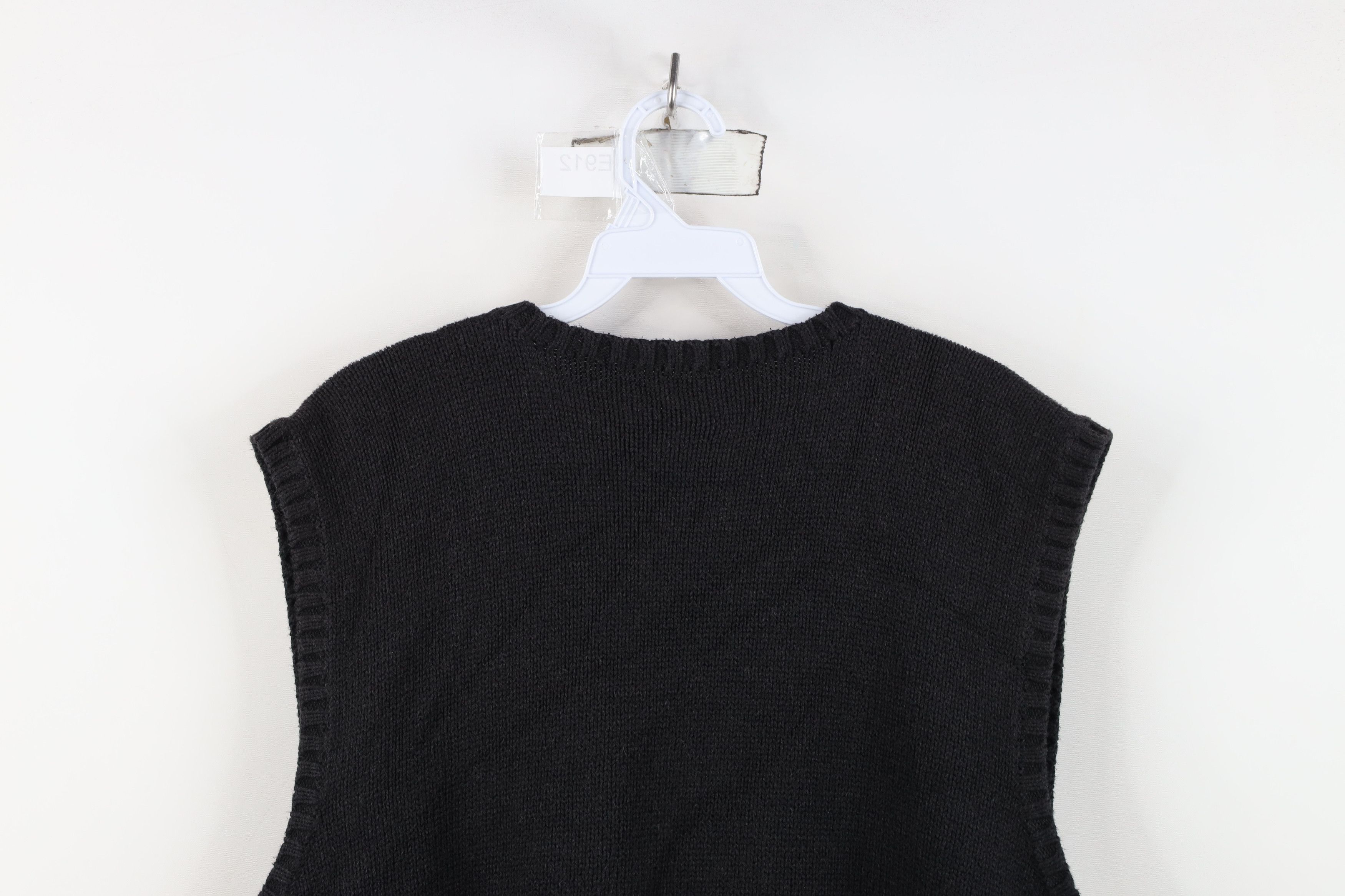 Ralph Lauren Vintage 90s Ralph Lauren Knit V-Neck Sweater Vest Black Size US XL / EU 56 / 4 - 9 Thumbnail