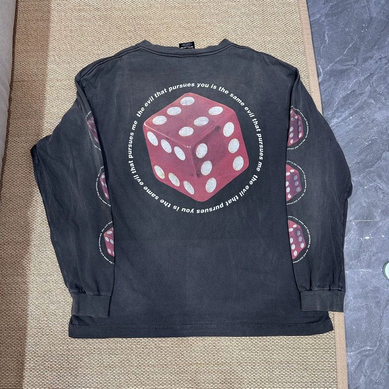 Saint Michael Saint Michael Black and red washed dice long sleeved shirt Size US XL / EU 56 / 4 - 2 Thumbnail