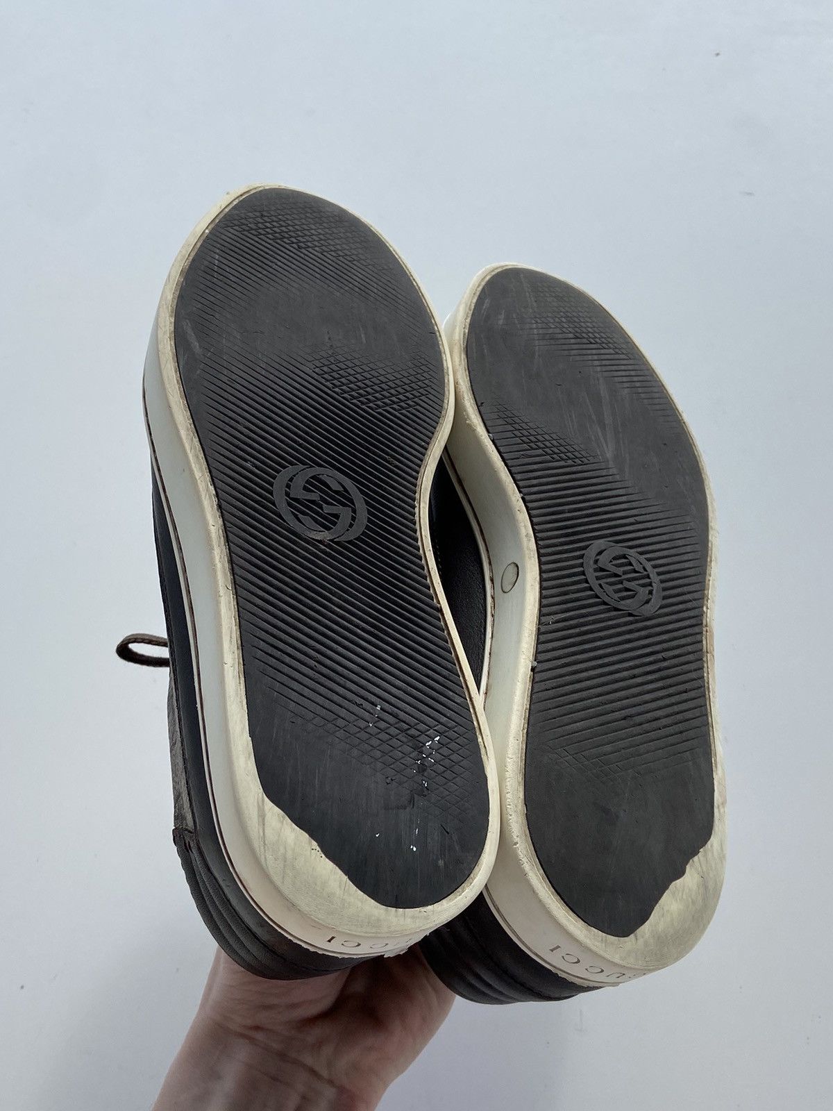 Gucci Gucci Sneakers Low Top Monogram GG Brown Leather US8 EUR-41 Size US 8 / EU 41 - 13 Thumbnail