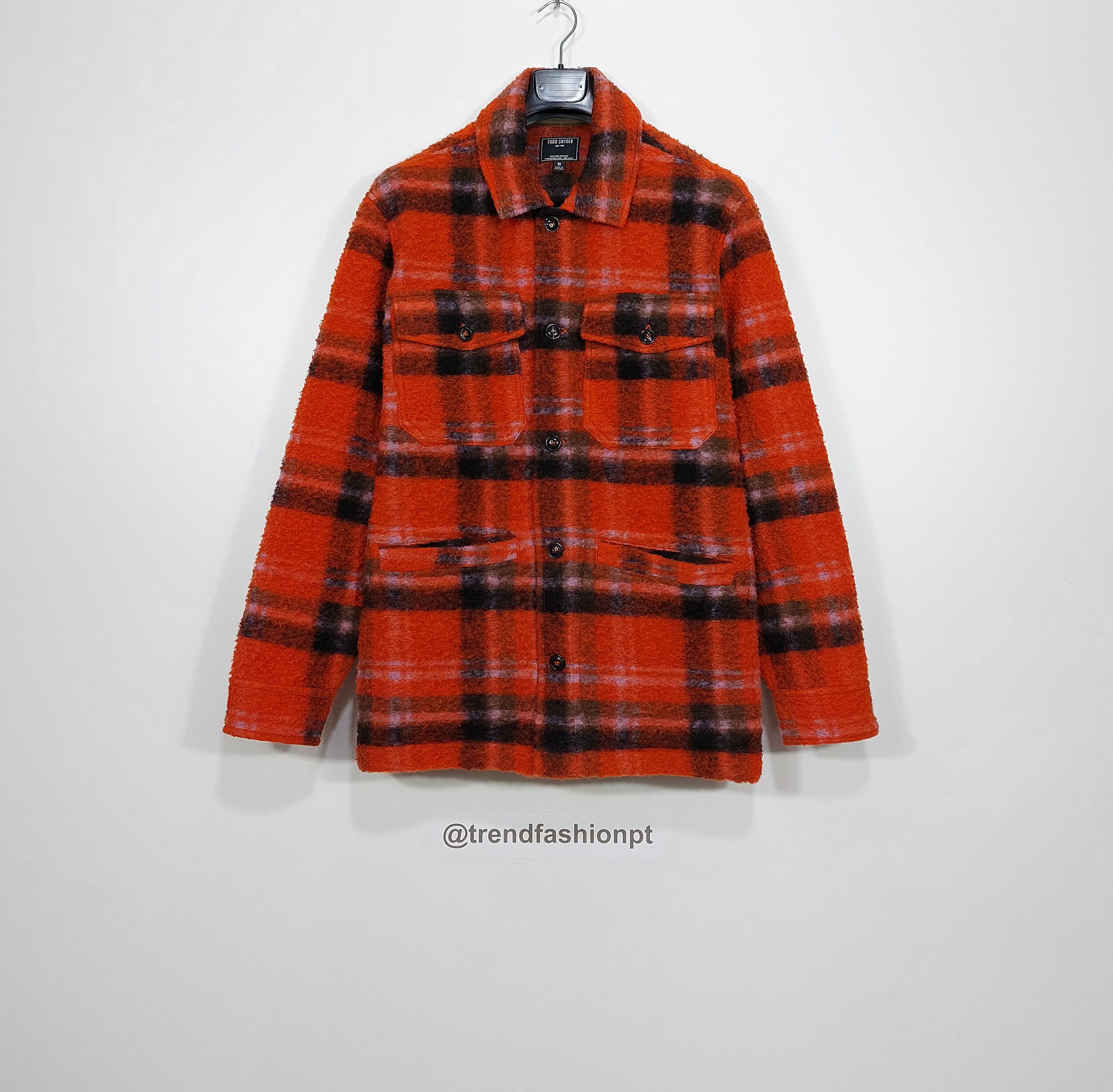 Todd Snyder check wool down jacket - red M Size US M / EU 48-50 / 2 - 1 Thumbnail