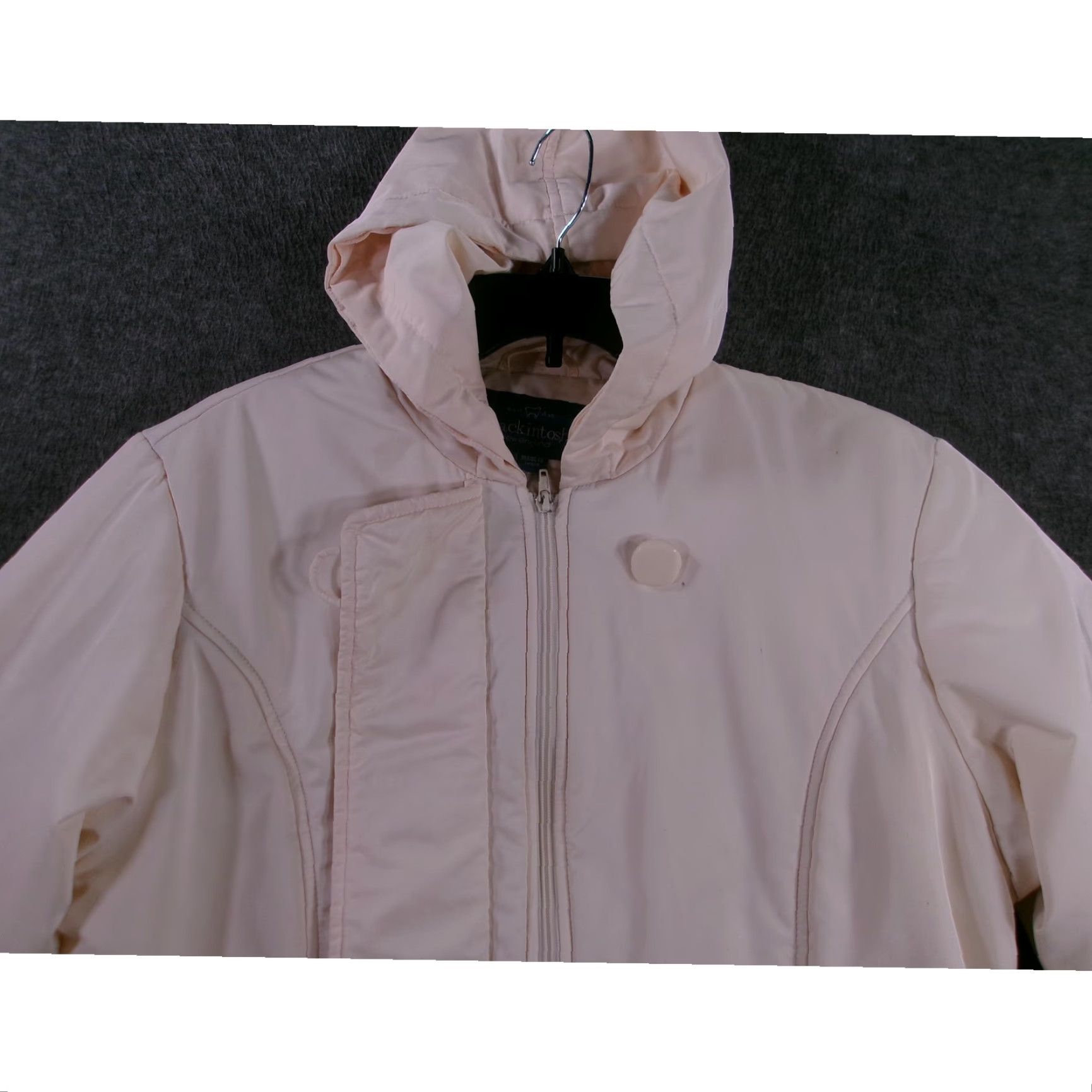 Mackintosh Mackintosh Jacket Women Large Cream Hooded Outdoor Utility Rainwear Chic Read Size L / US 10 / IT 46 - 2 Thumbnail